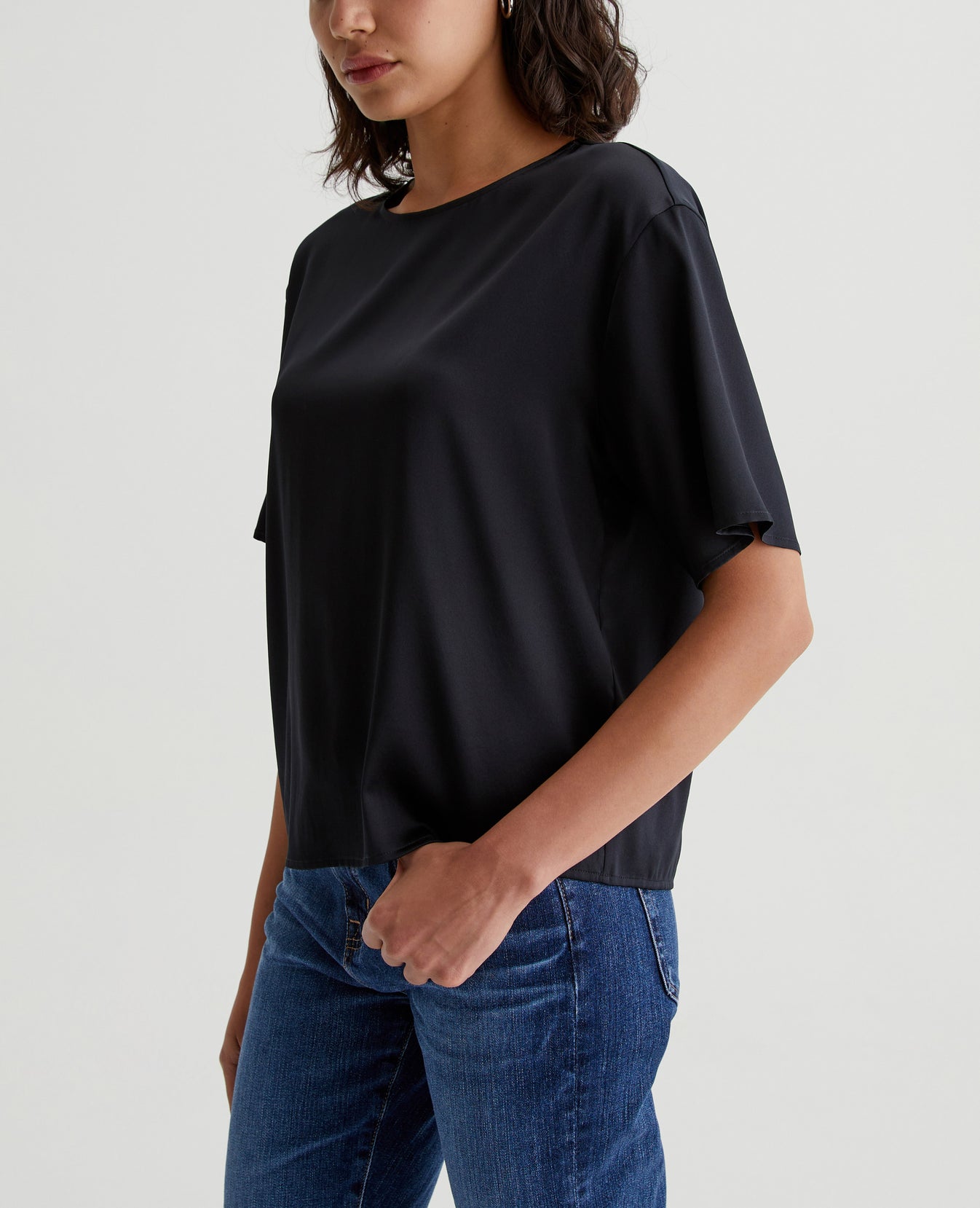 Womens Nari True Black Womens Top Photo 5