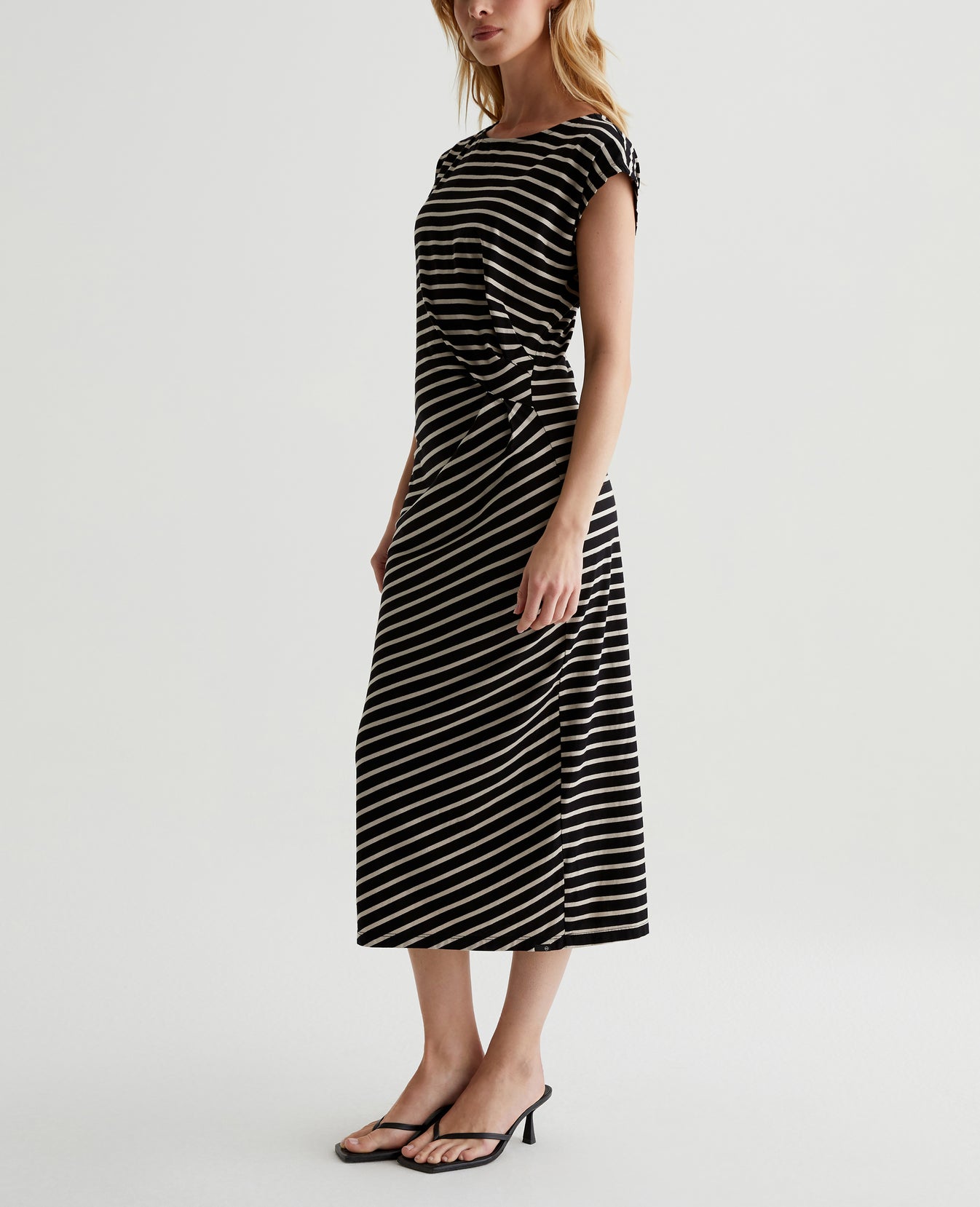 Aja Dress Coastal Stripe True Black/Flax Womens Top Photo 2