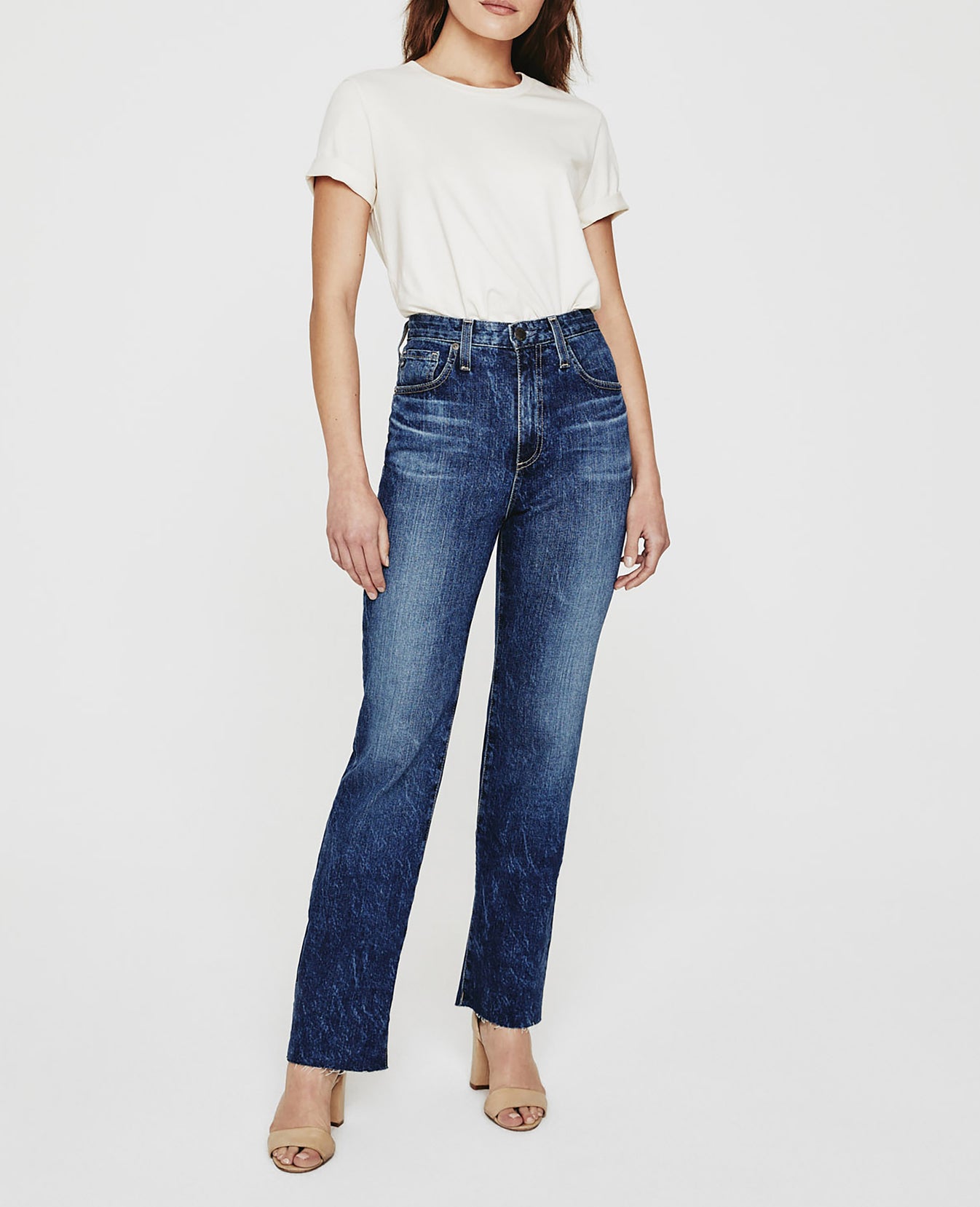 Gray Boy Tee White Cream Slim Crew Neck Women Tops Photo 5