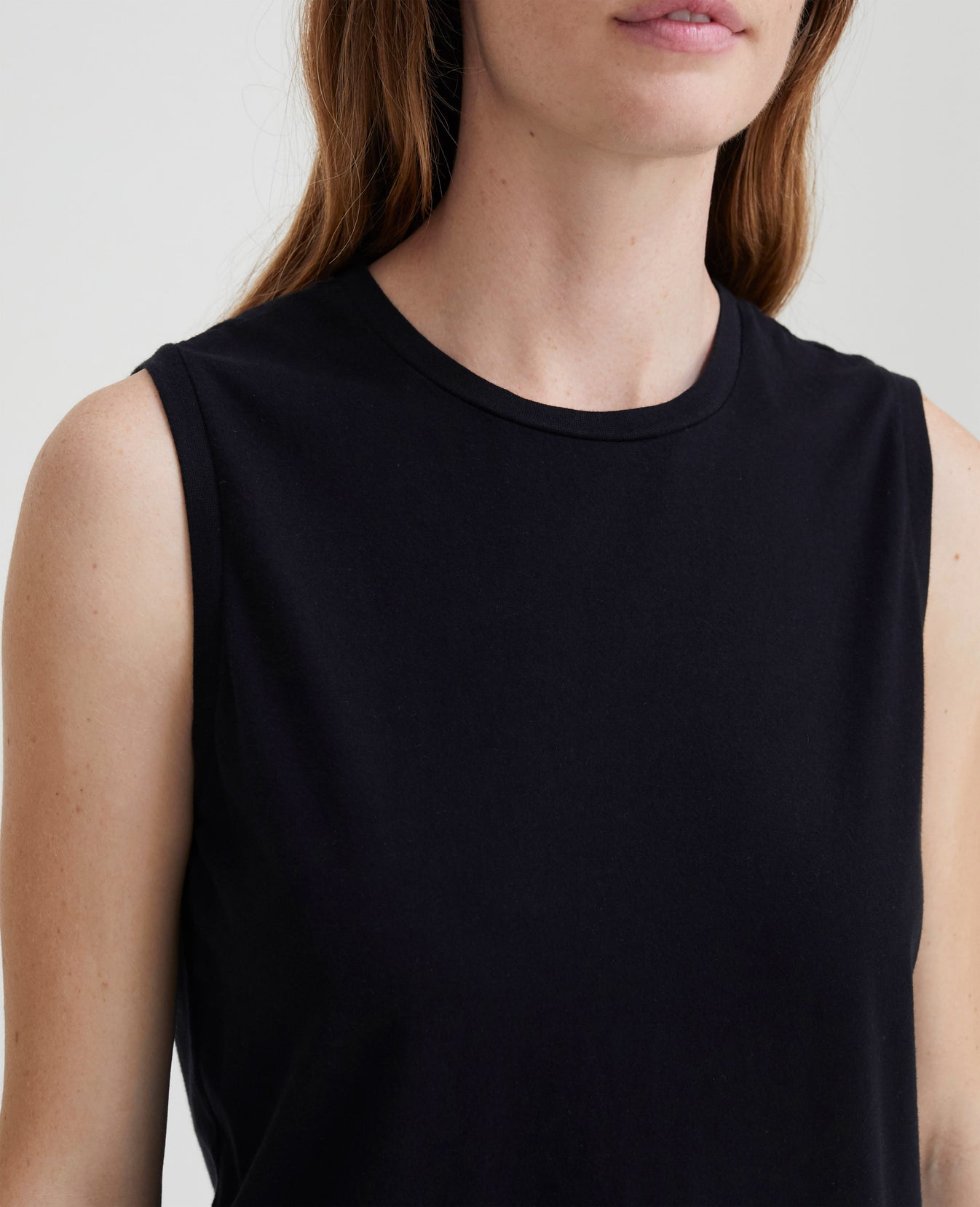 Ryker Muscle Tank True Black Boxy Muscle Tank Women Tops Photo 5