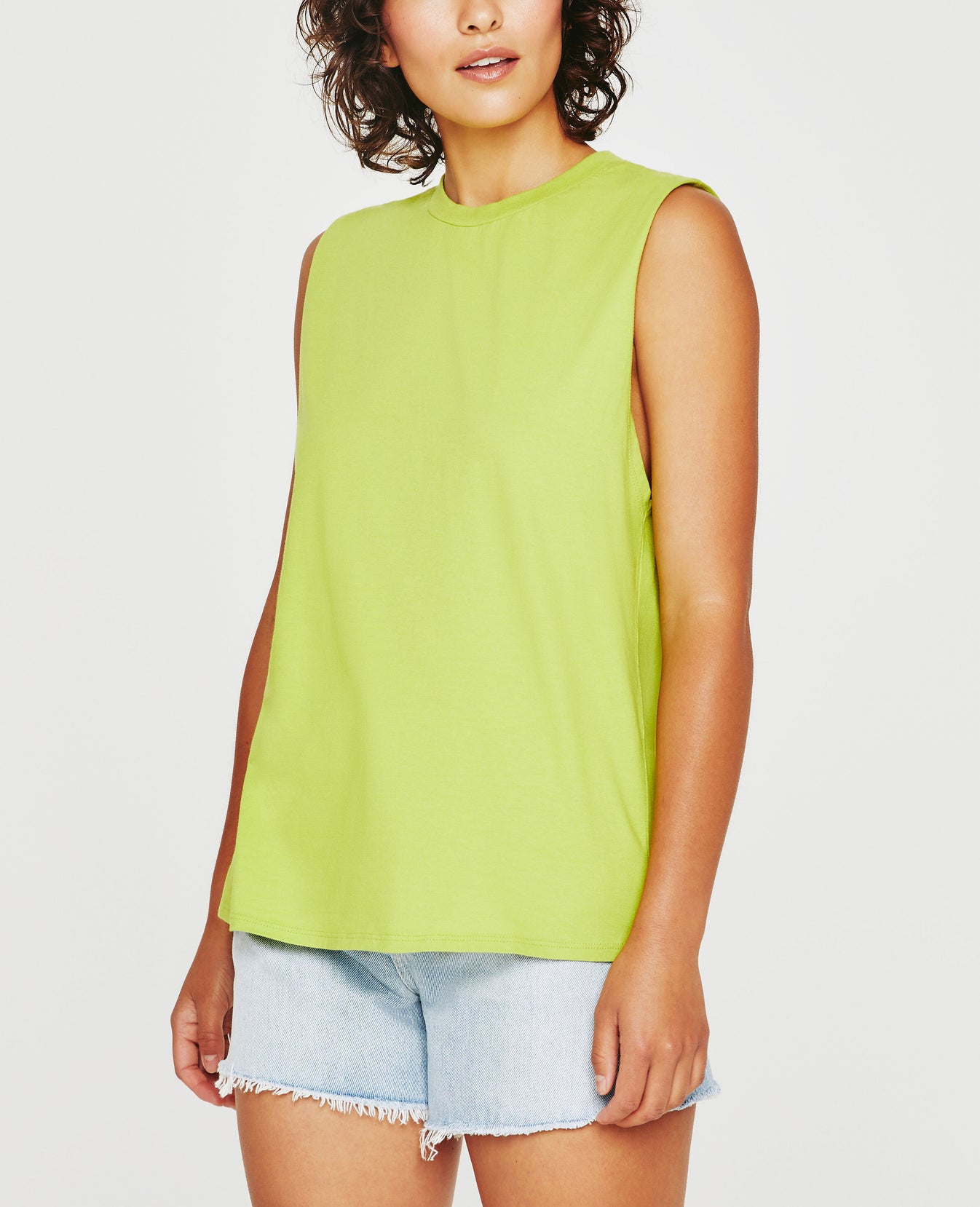 Zoey Muscle Tank NEON CITRUS Muscle Tank Women Tops Photo 1