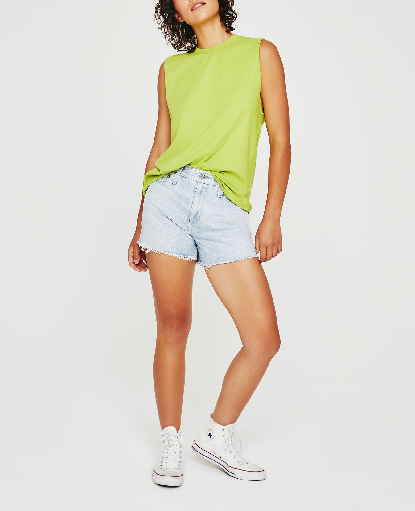Zoey Muscle Tank NEON CITRUS Muscle Tank Women Tops Photo 5