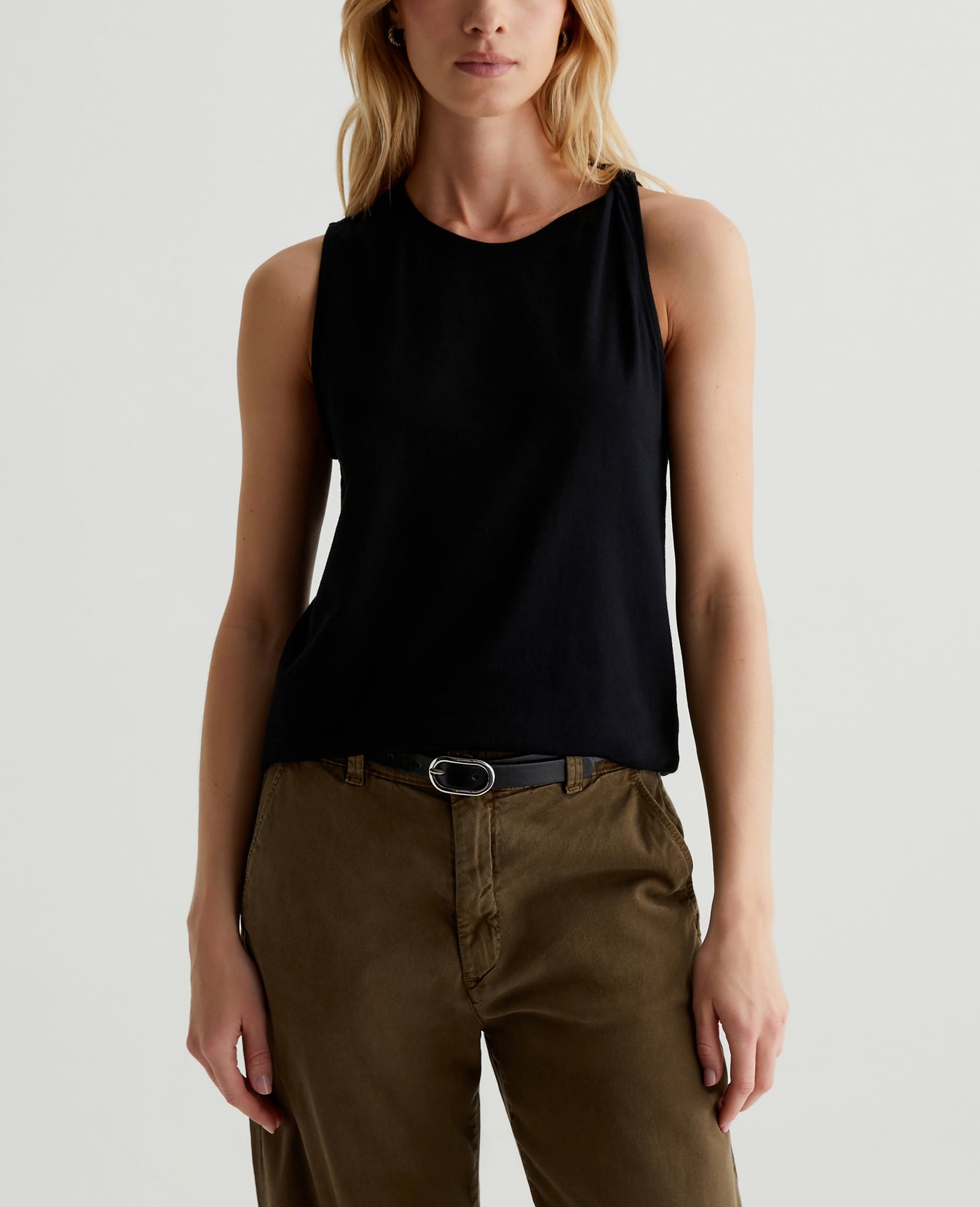 Sato Tank True Black Womens Top Photo 1