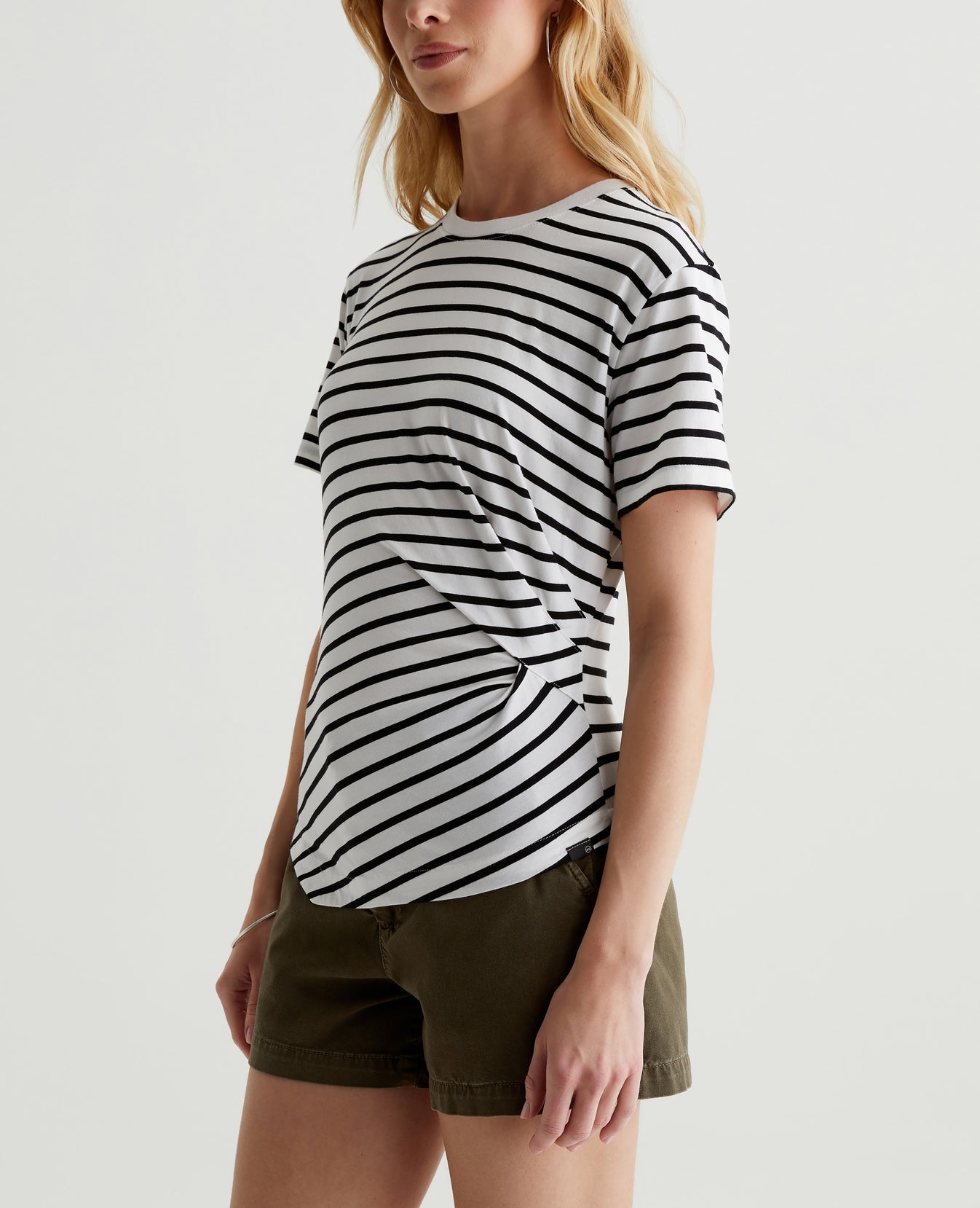 Rini Top Coastal Stripe Ex-White/True Black Womens Top Photo 1