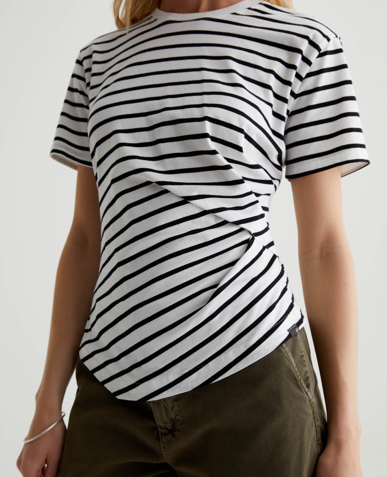 Rini Top Coastal Stripe Ex-White/True Black Womens Top Photo 3