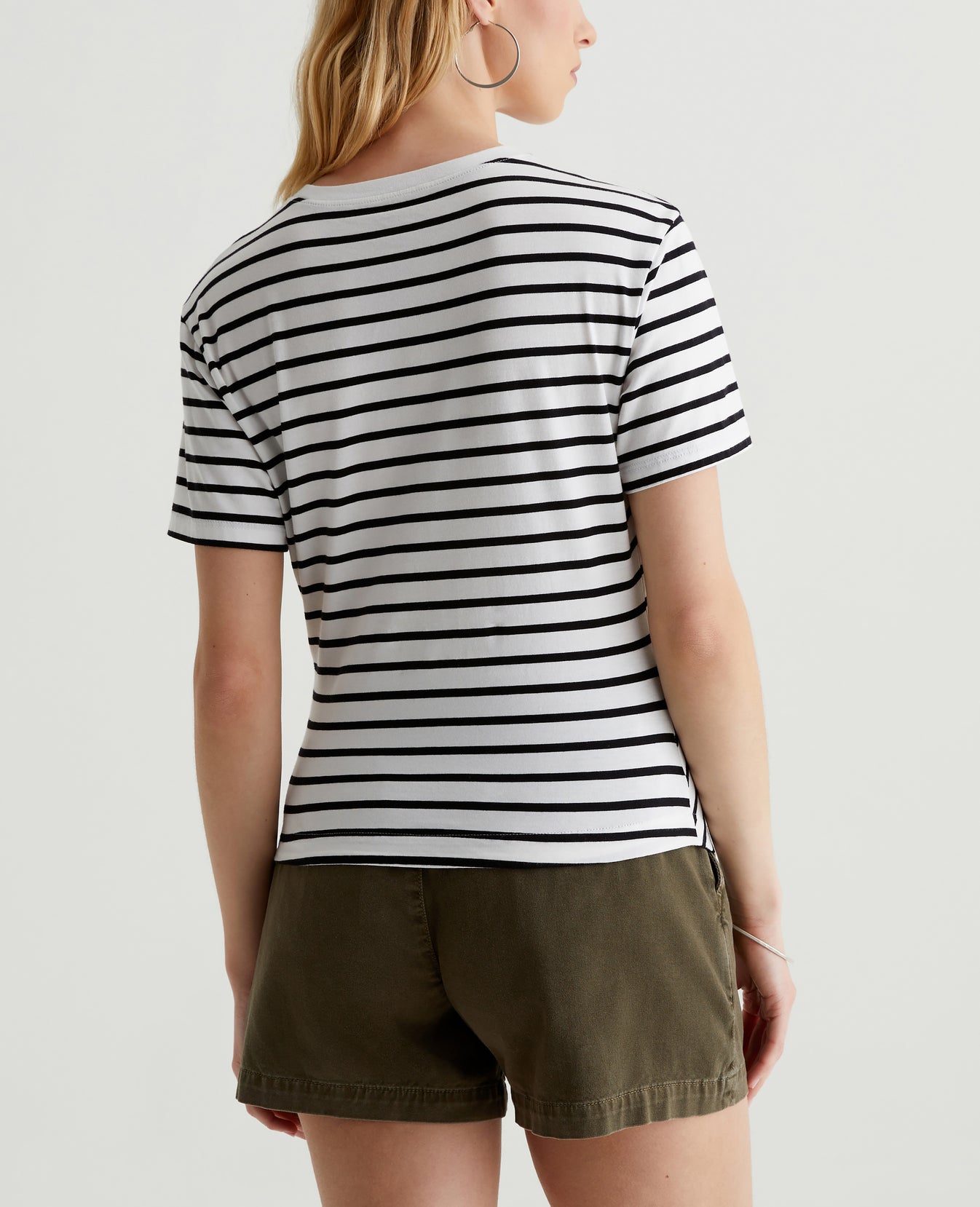 Rini Top Coastal Stripe Ex-White/True Black Womens Top Photo 7