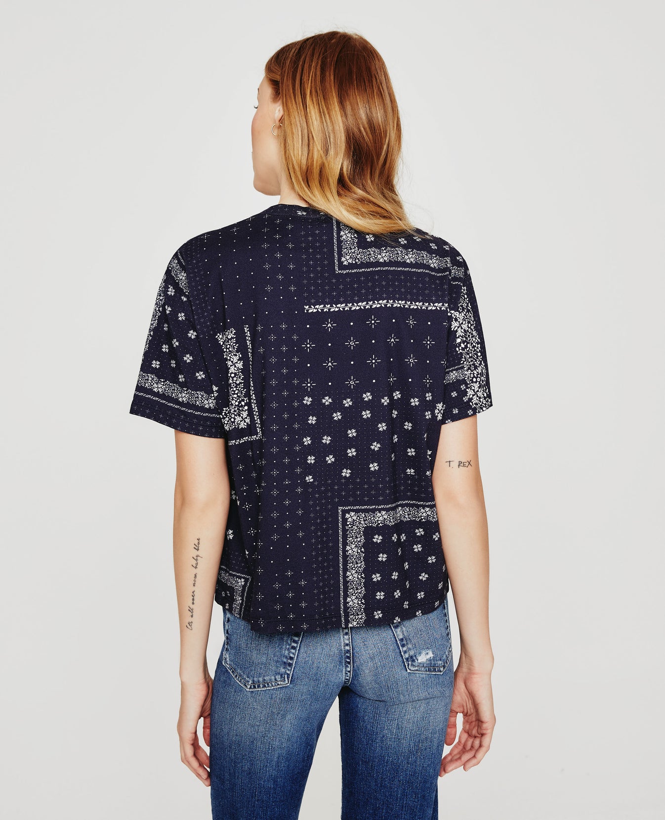 Karter Ex-Boyfriend Ag Bandana Deep Navy Womens Top Photo 6
