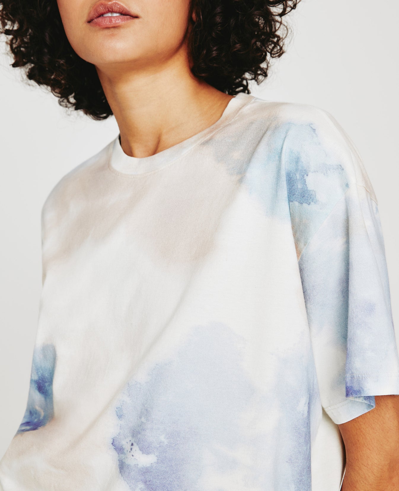 Karter Ex-Boyfriend Cosmic Wave Blue Peach Womens Top Photo 3