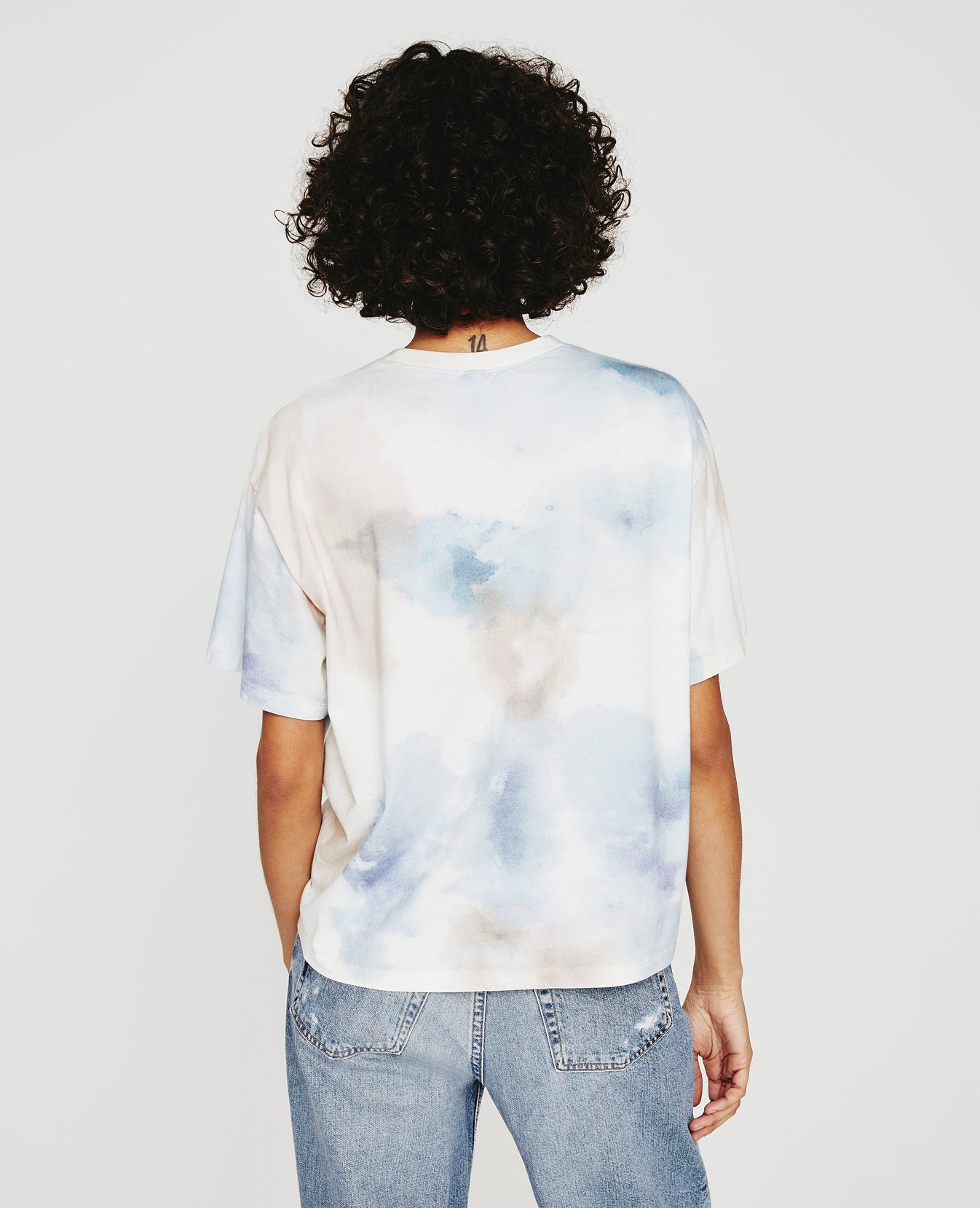 Karter Ex-Boyfriend Cosmic Wave Blue Peach Womens Top Photo 6