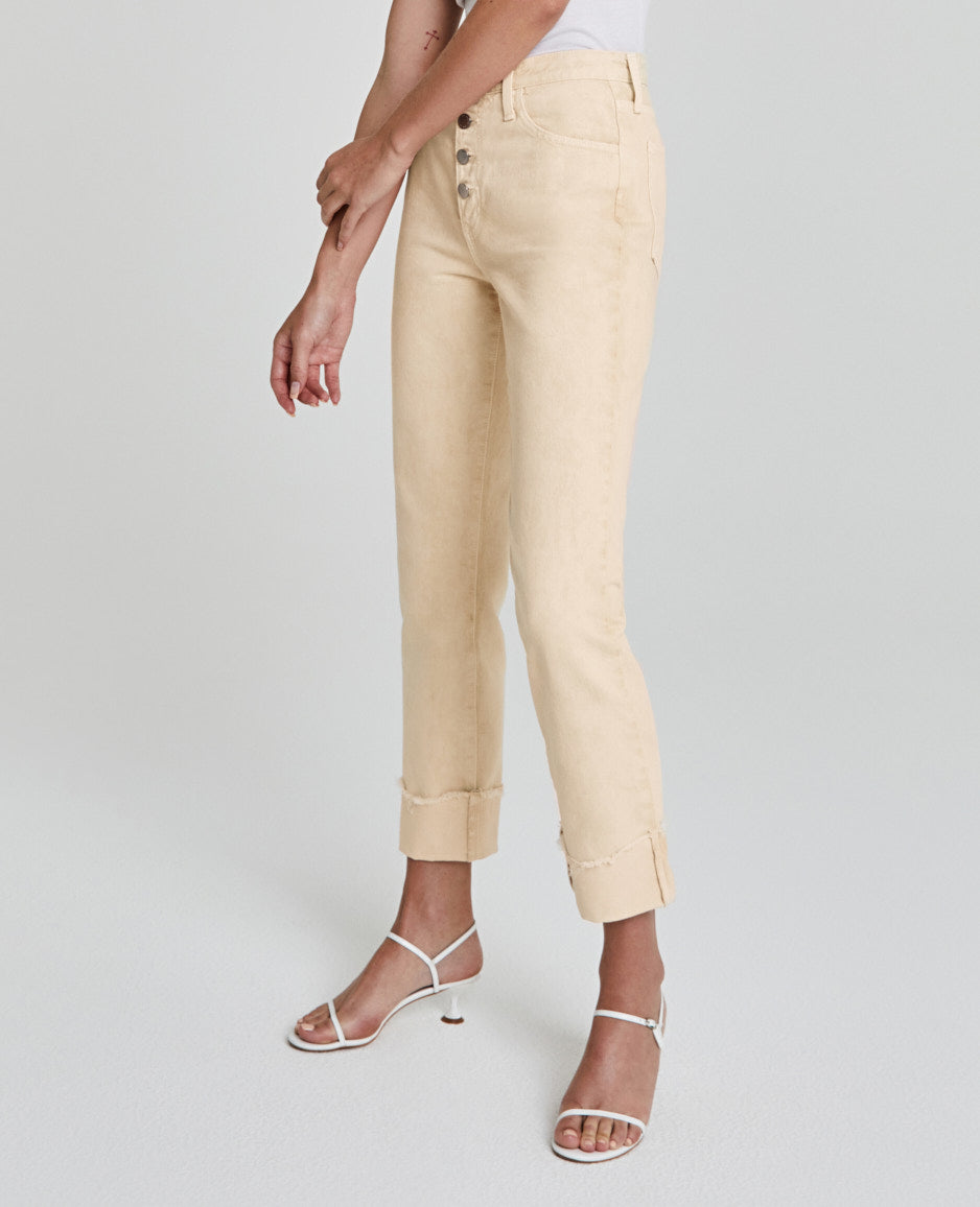 Isabelle Button-Up Moonwash Mongoose Ultra High-Rise Straight Crop Women Bottoms Photo 6