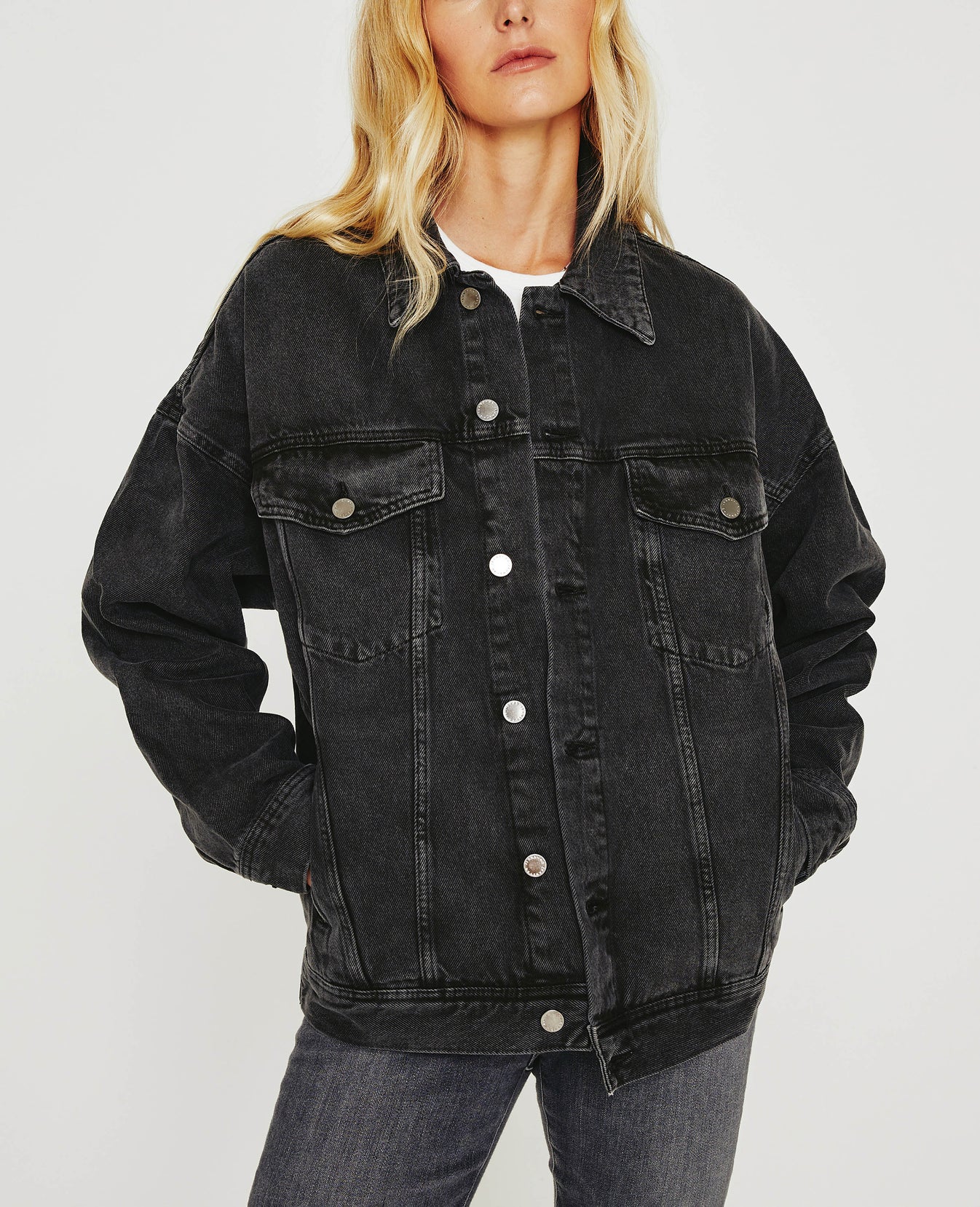Kendrix Jacket 90S Faded Black Womens Top Photo 1