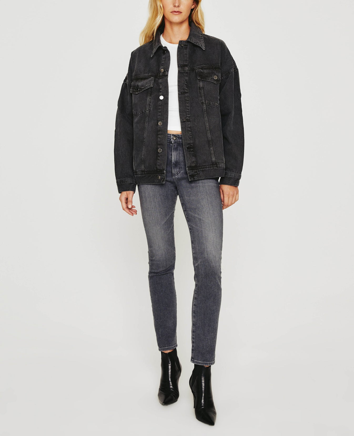 Kendrix Jacket 90S Faded Black Womens Top Photo 2