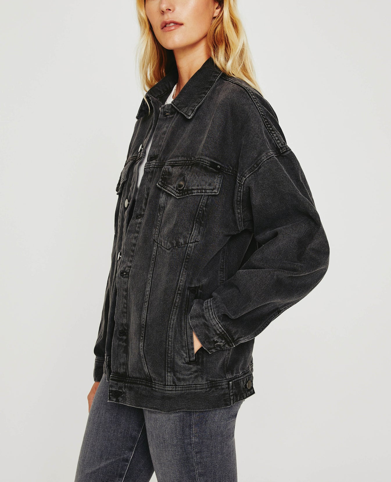 Kendrix Jacket 90S Faded Black Womens Top Photo 4