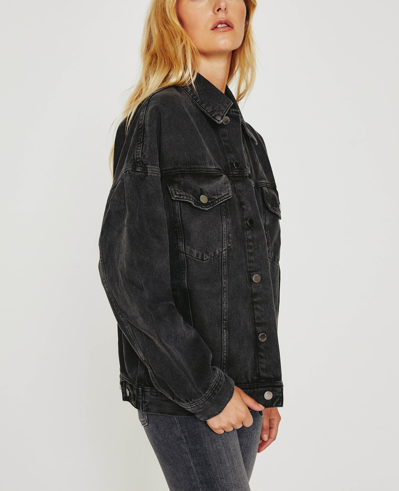 Kendrix Jacket 90S Faded Black Womens Top Photo 5