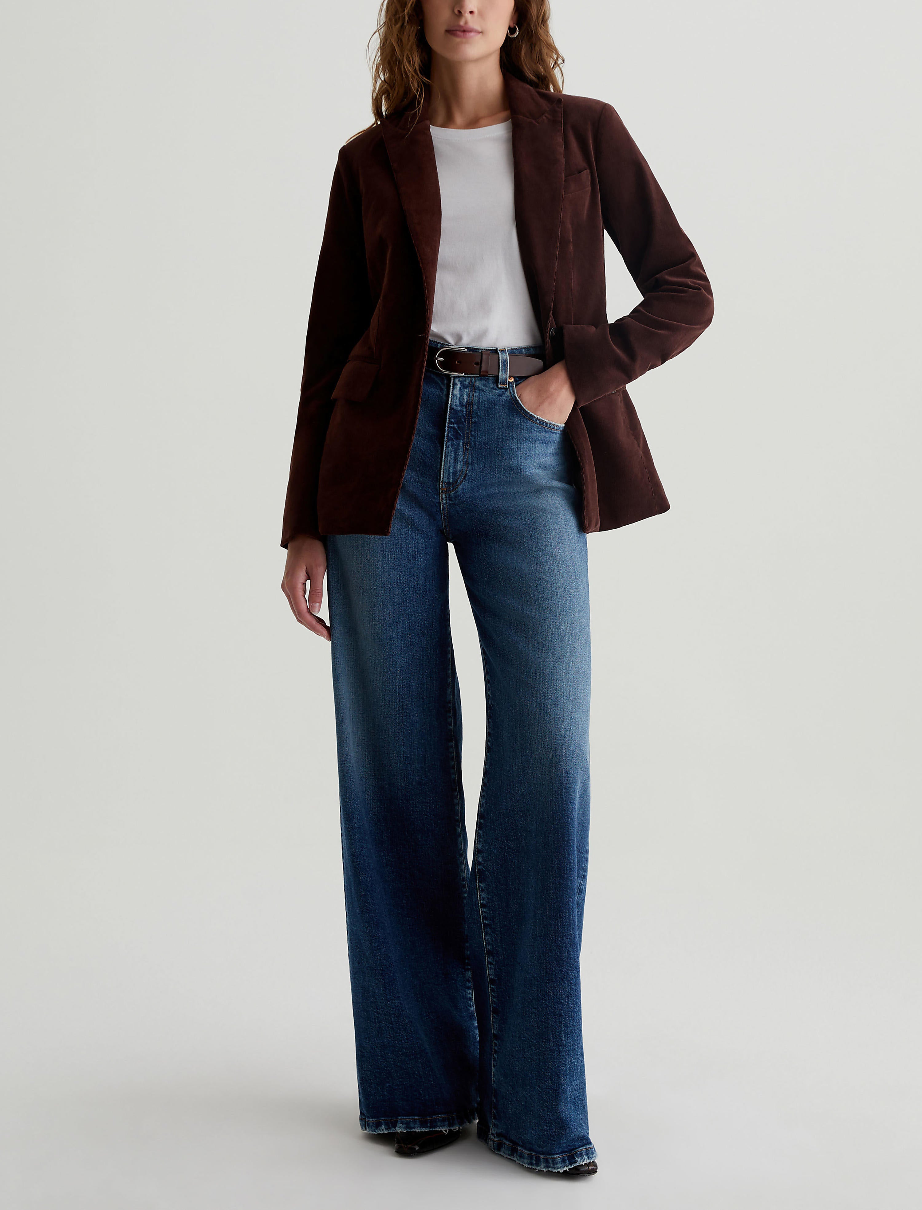 Rue Blazer Alpine Bark Fitted Blazer Women Top Photo 4