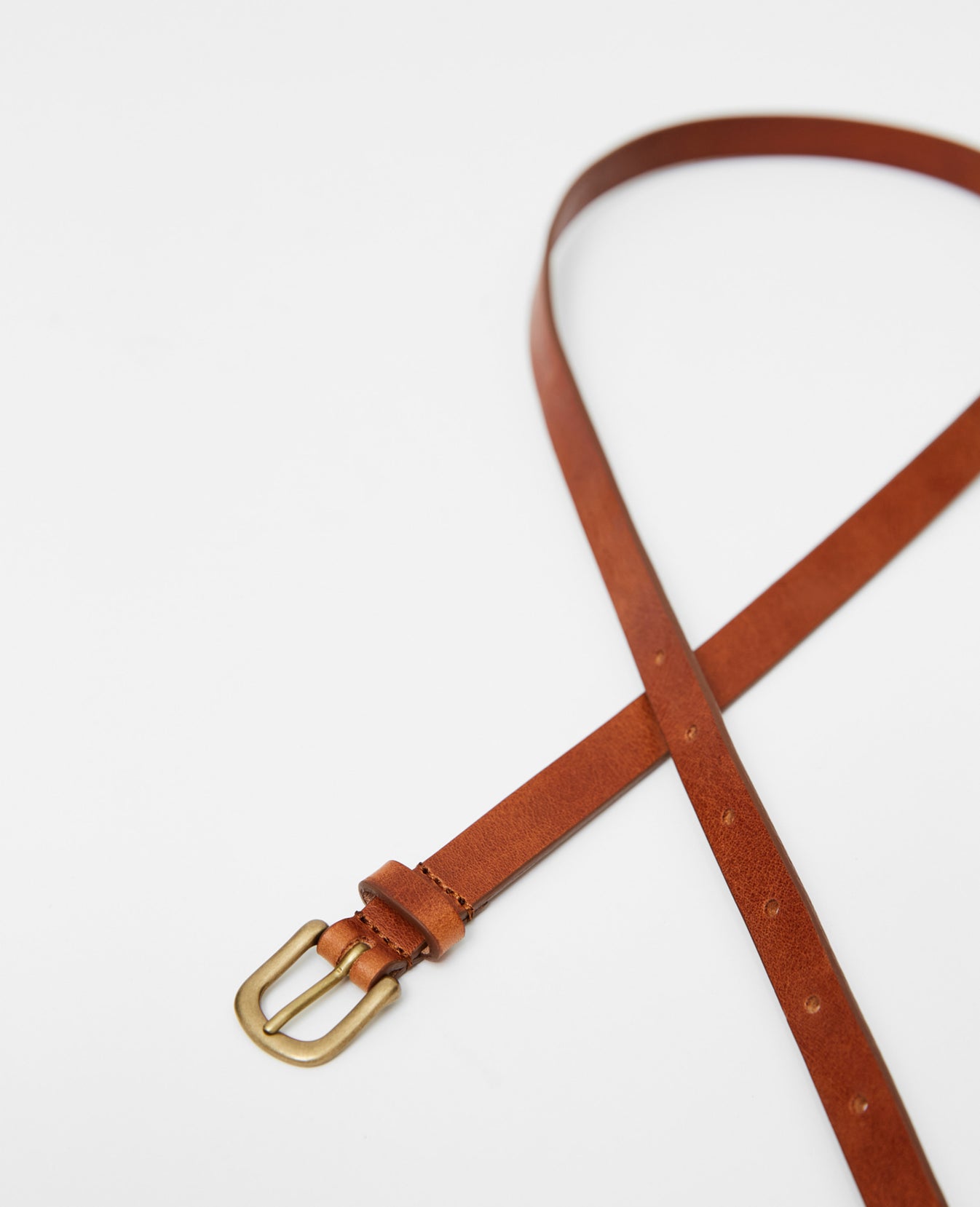 Vinny Belt Toasted Brown Thin Belt Women Accessory Photo 1