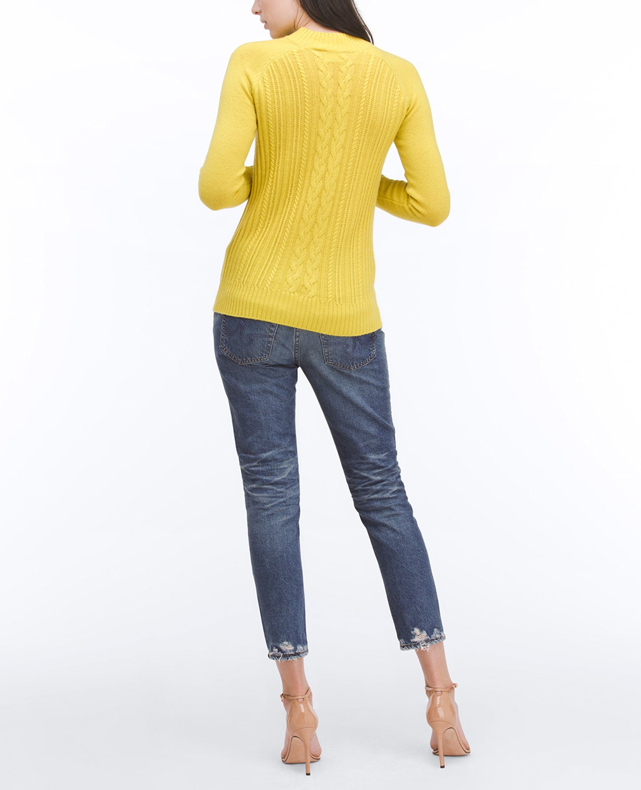 Leon Sweater Rich Citron Long Sleeve Sweater Women Tops Photo 3