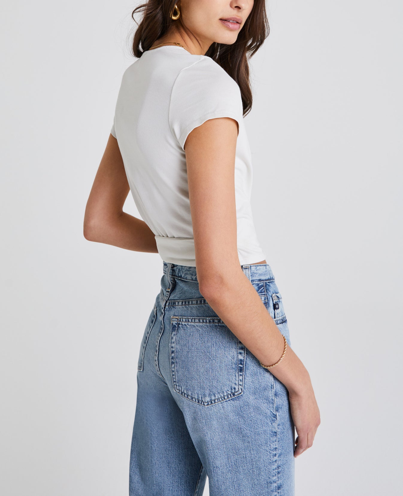 Kyaryo Top Ivory Dust Wrap Top Women Tops Photo 5