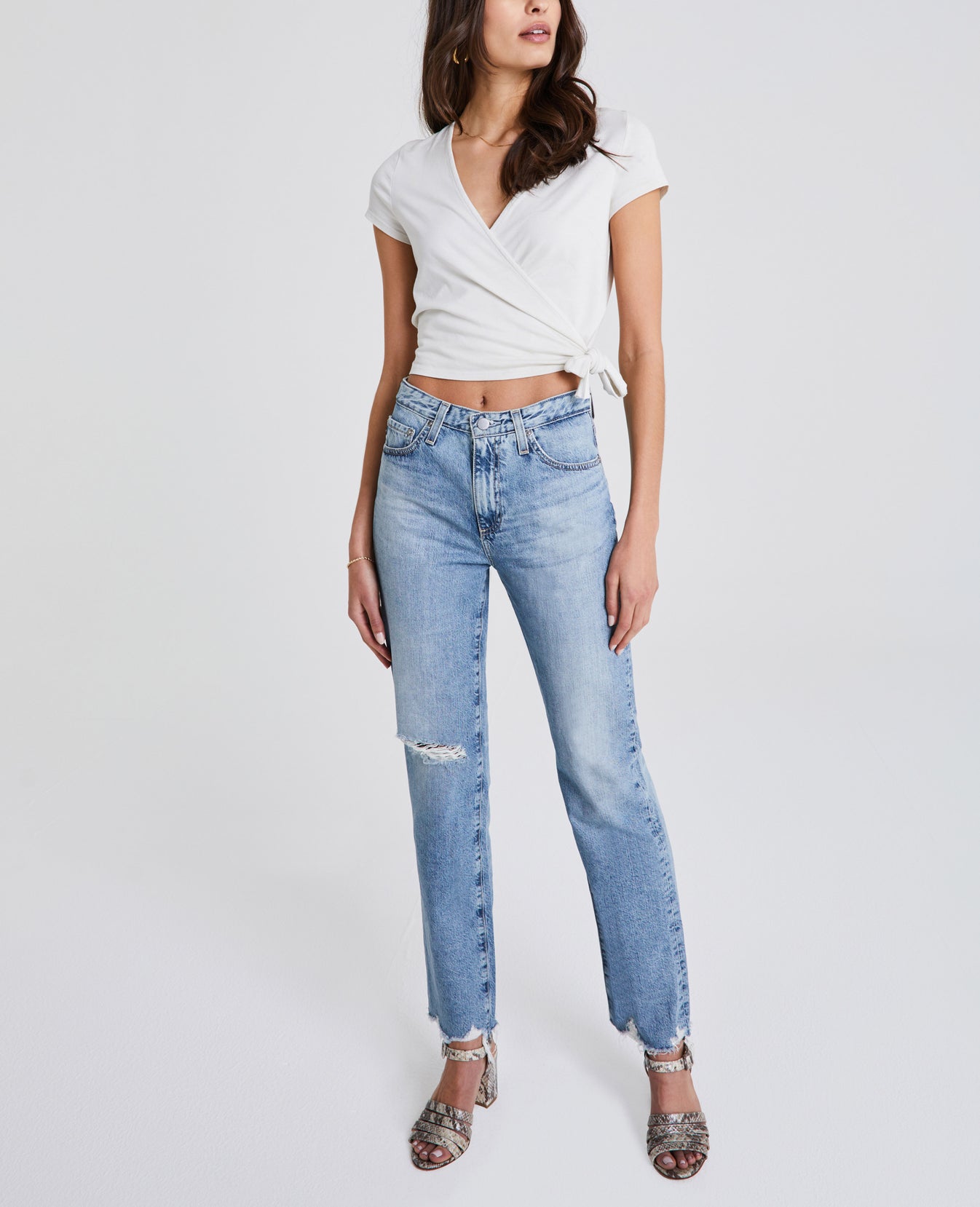 Kyaryo Top Ivory Dust Wrap Top Women Tops Photo 6