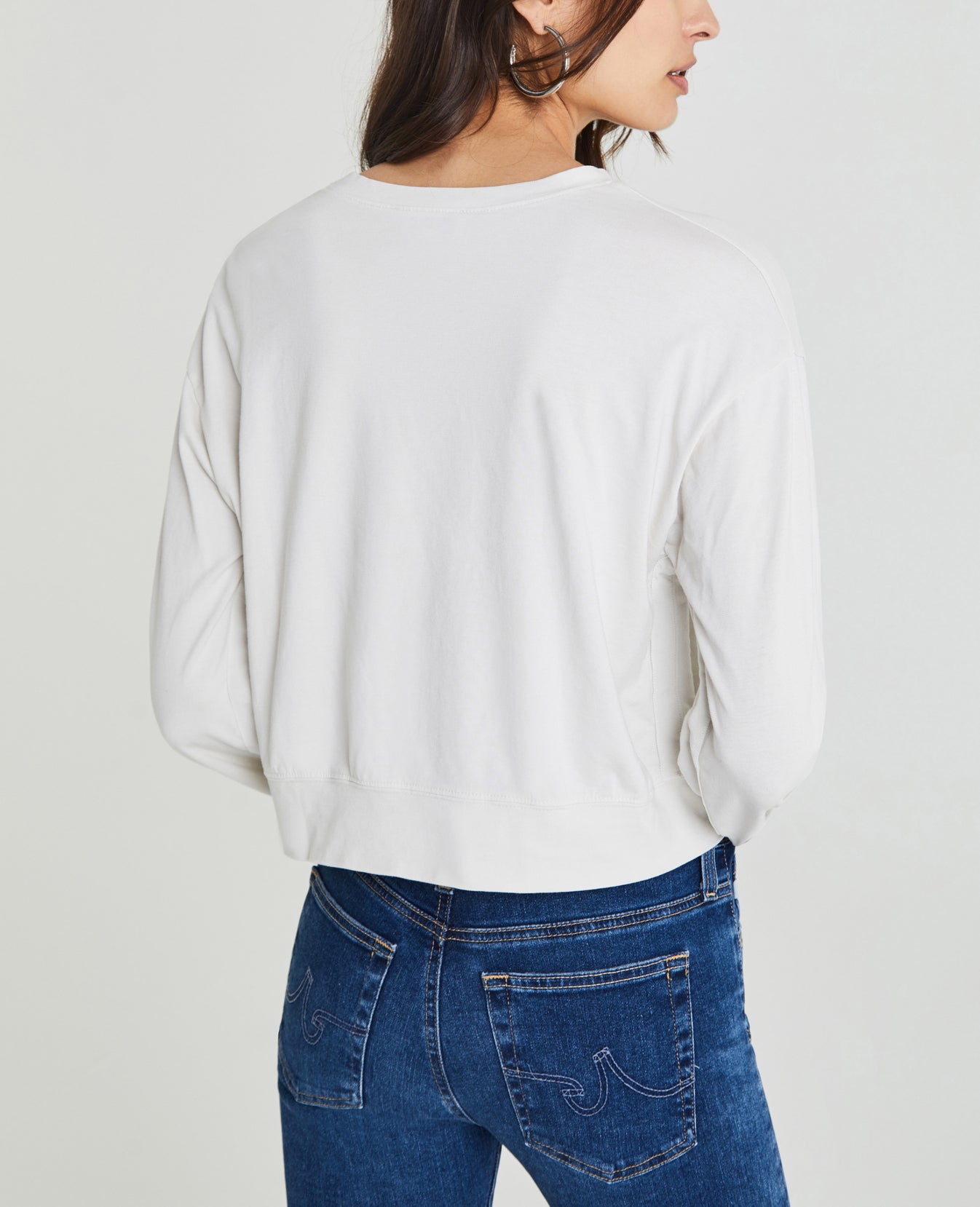 Farrow Sweatshirt Ivory Dust Drawcord Sleeve Sweatshirt Women Tops Photo 6