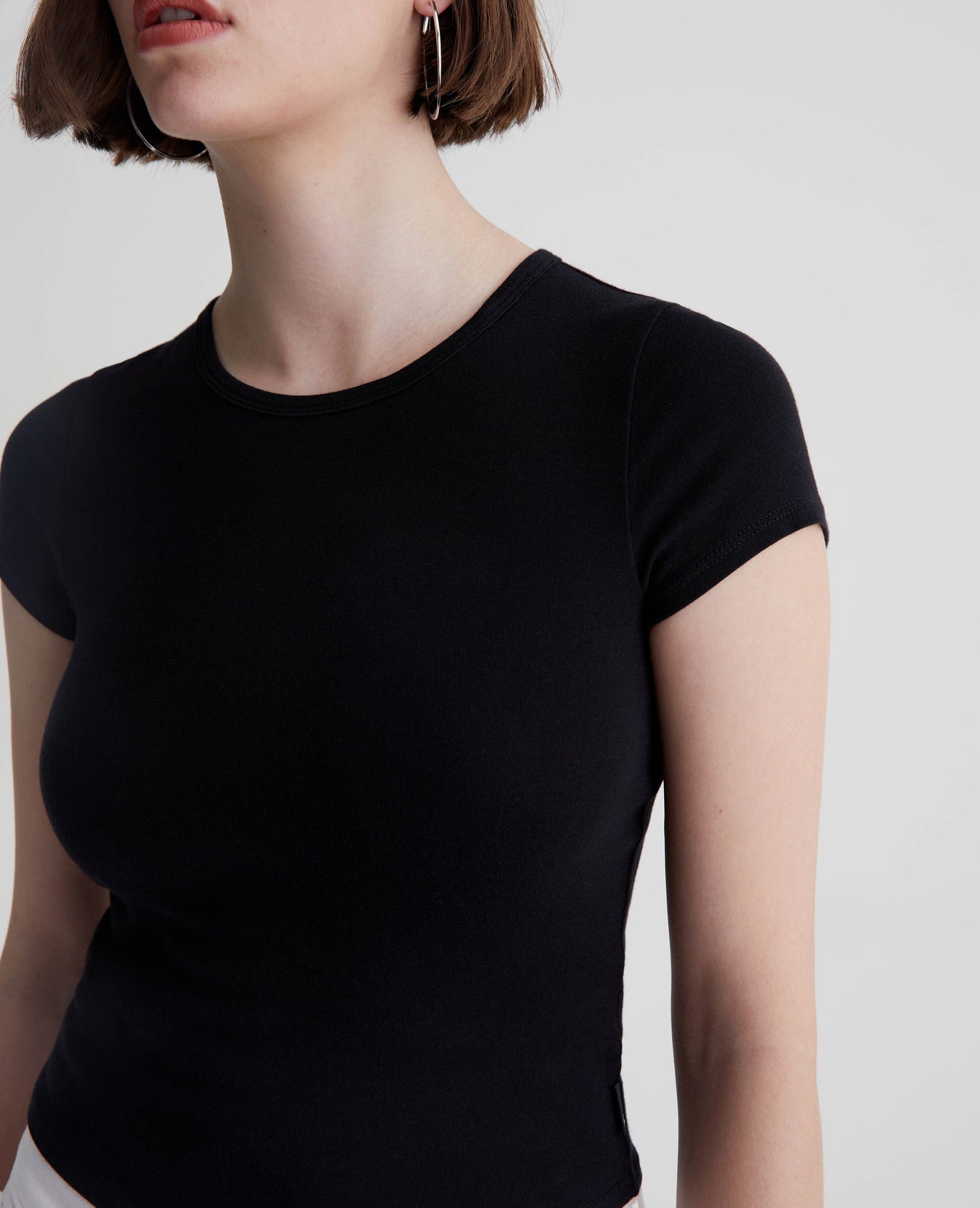 Hutton Crew True Black Womens Top Photo 3