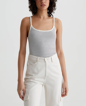 Claire Tank Pencil Stripe Ex-White/True Bl Womens Top Photo 1