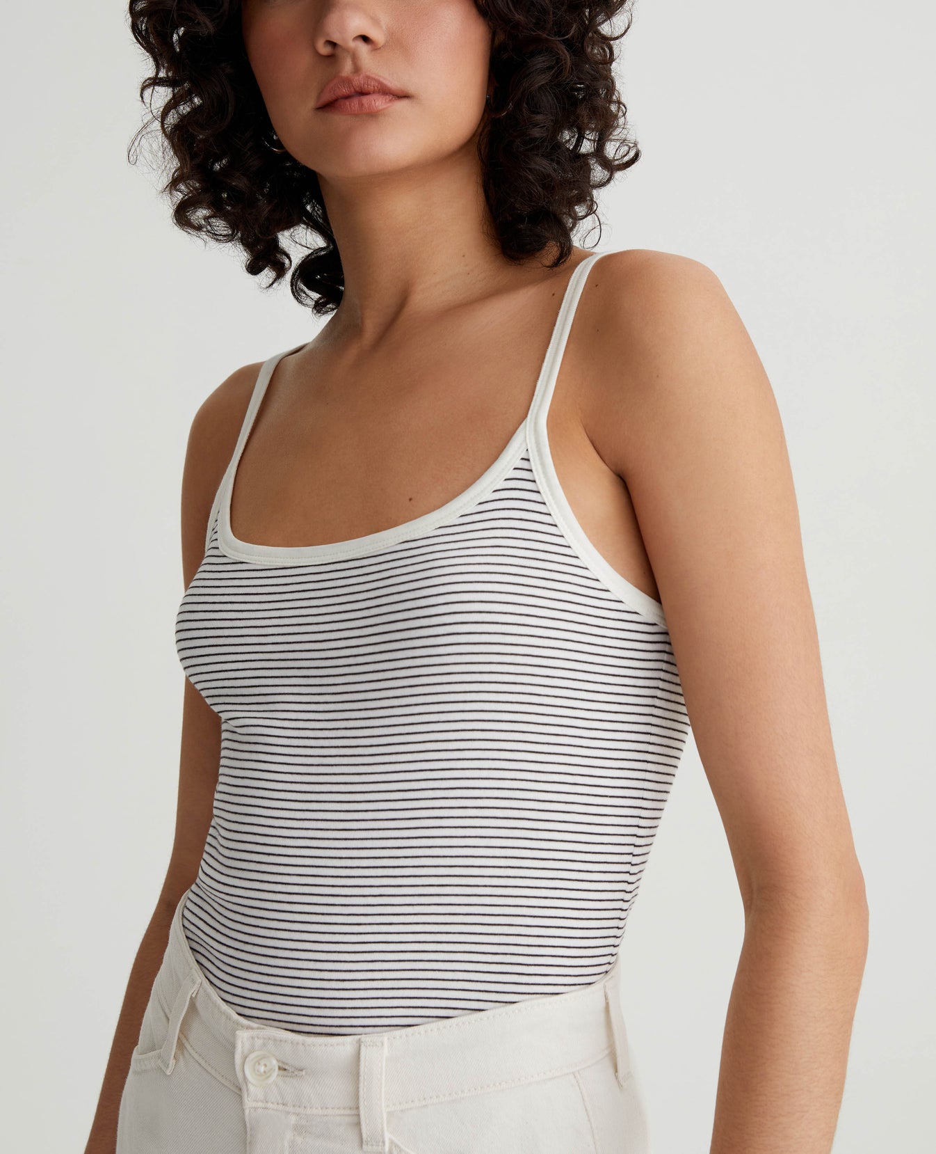 Claire Tank Pencil Stripe Ex-White/True Bl Womens Top Photo 3