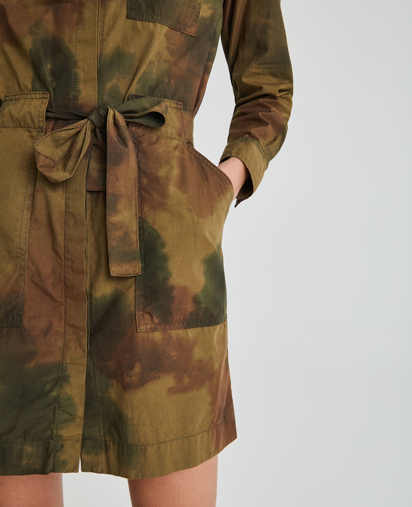 Womens Justine Dress Watercolor Camo Dried Grass Womens Justine Dress Watercolor Camo Dried Grass