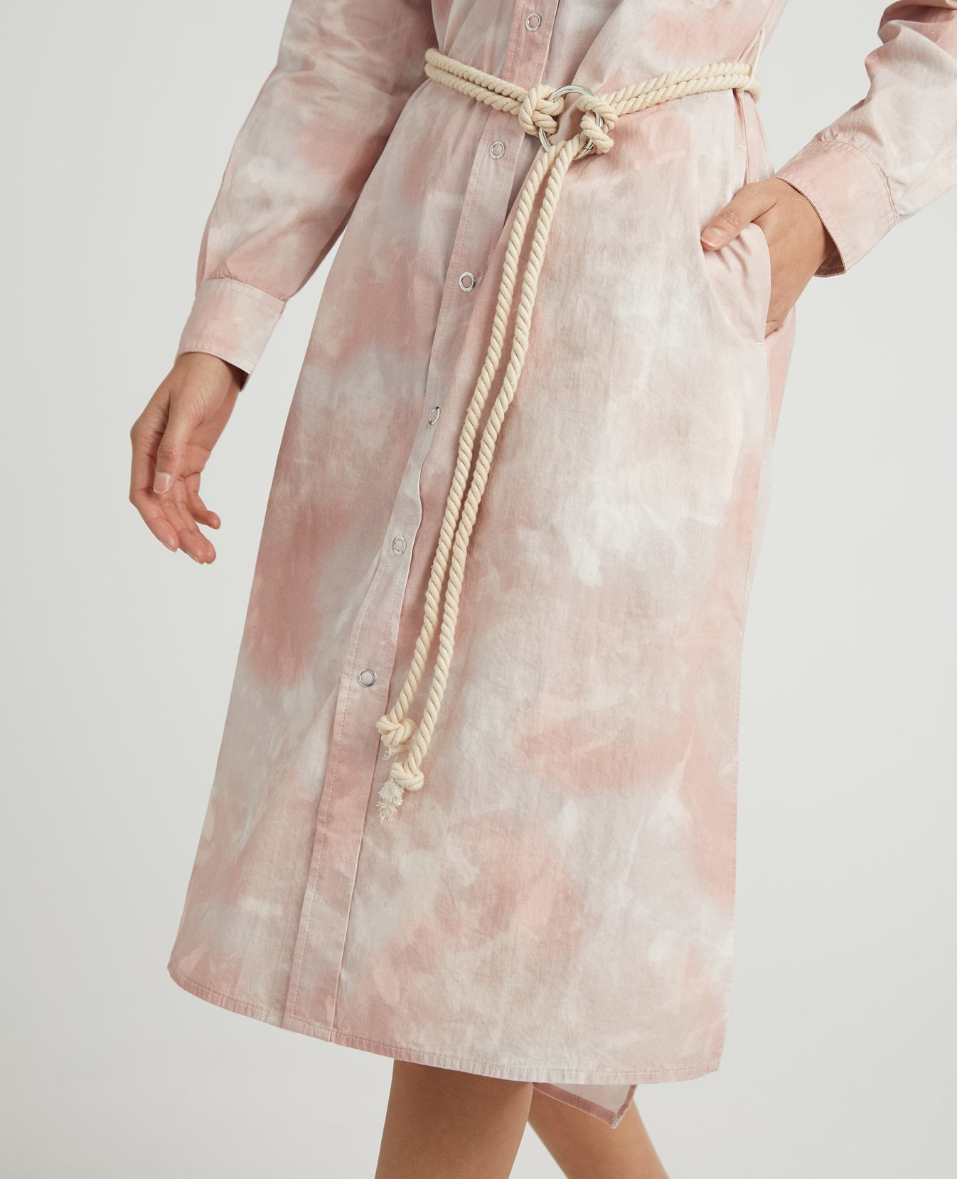 Taylor Dress Abstract Tiedye Rocky Mauve Workwear Dress Women Onepiece Photo 2