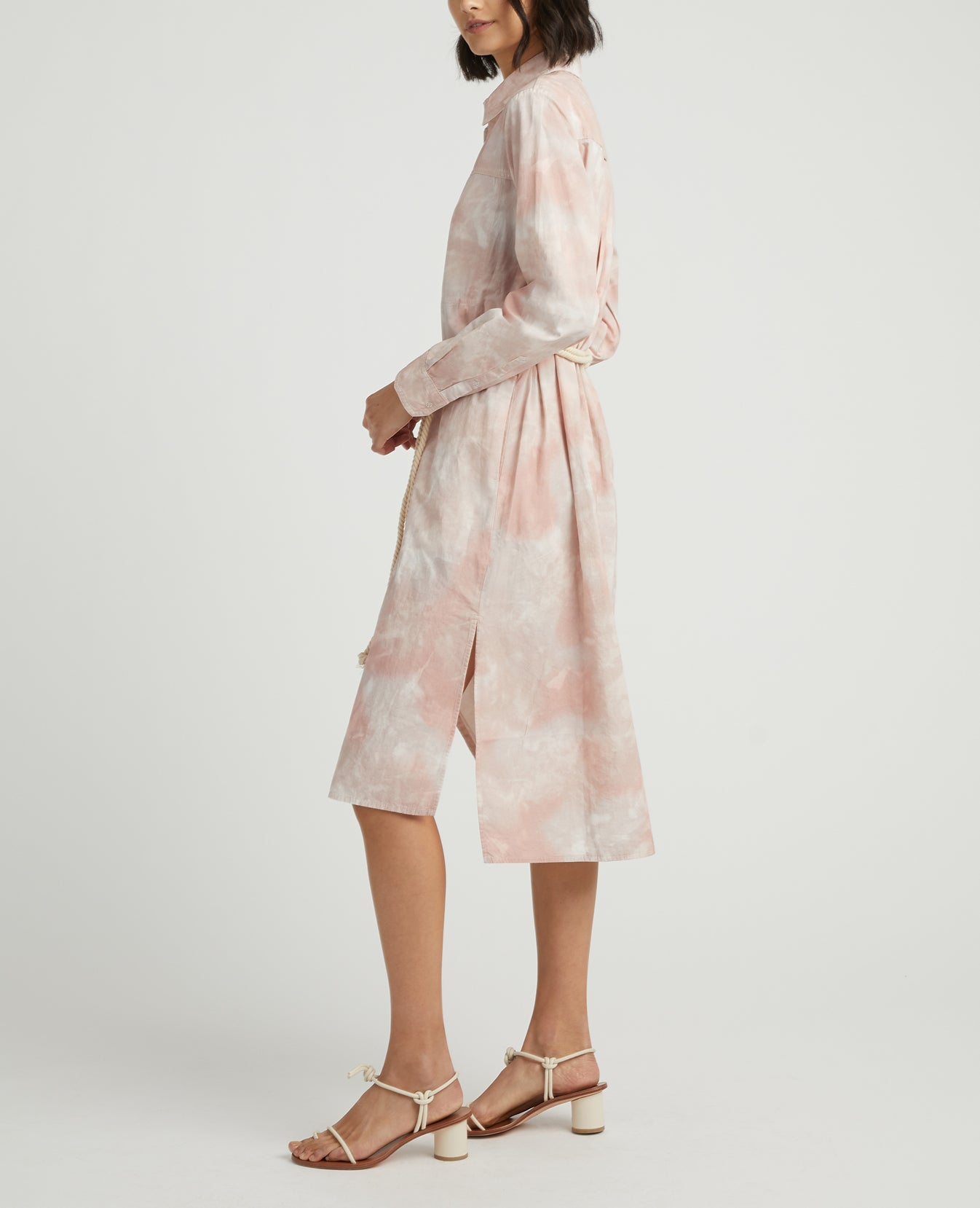 Taylor Dress Abstract Tiedye Rocky Mauve Workwear Dress Women Onepiece Photo 3