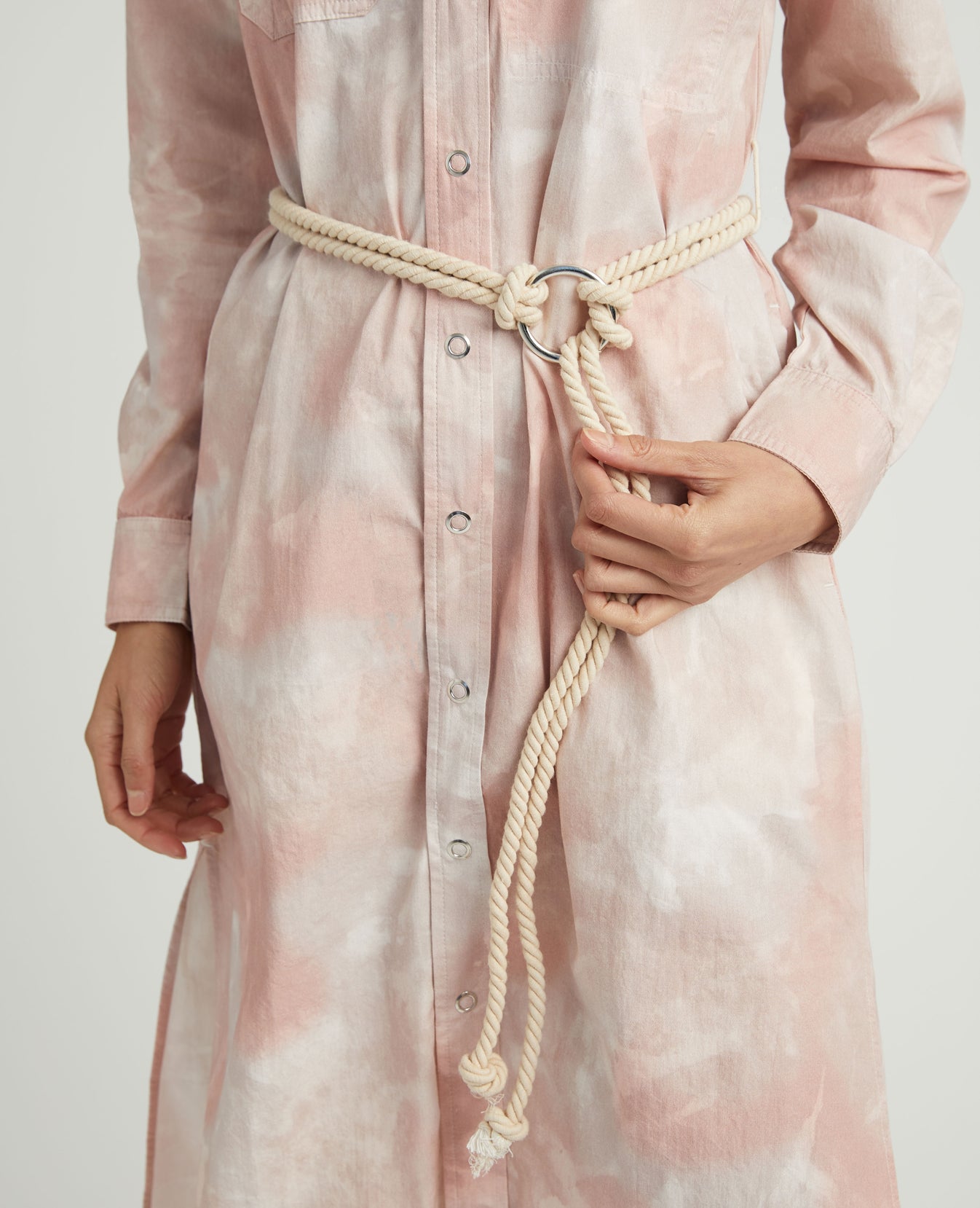 Taylor Dress Abstract Tiedye Rocky Mauve Workwear Dress Women Onepiece Photo 4