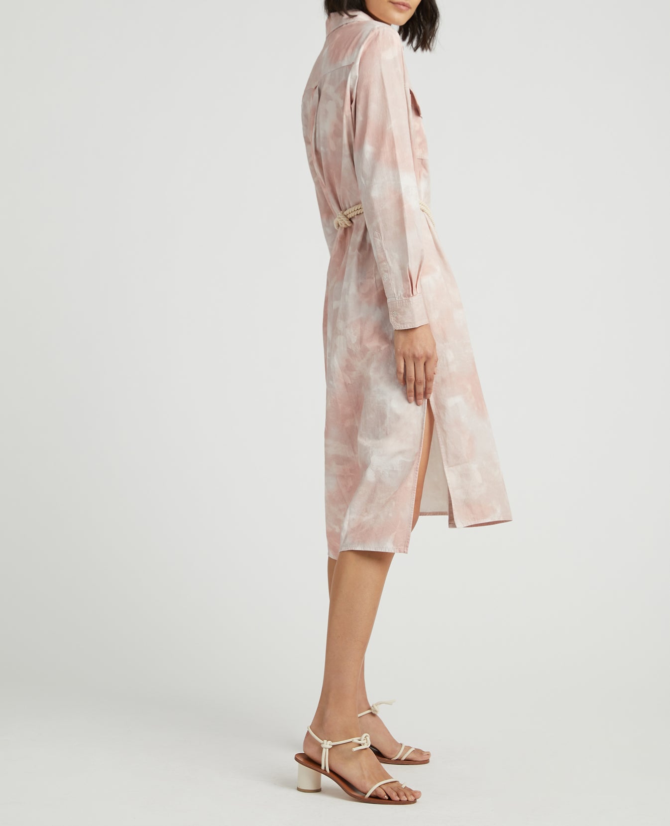 Taylor Dress Abstract Tiedye Rocky Mauve Workwear Dress Women Onepiece Photo 5