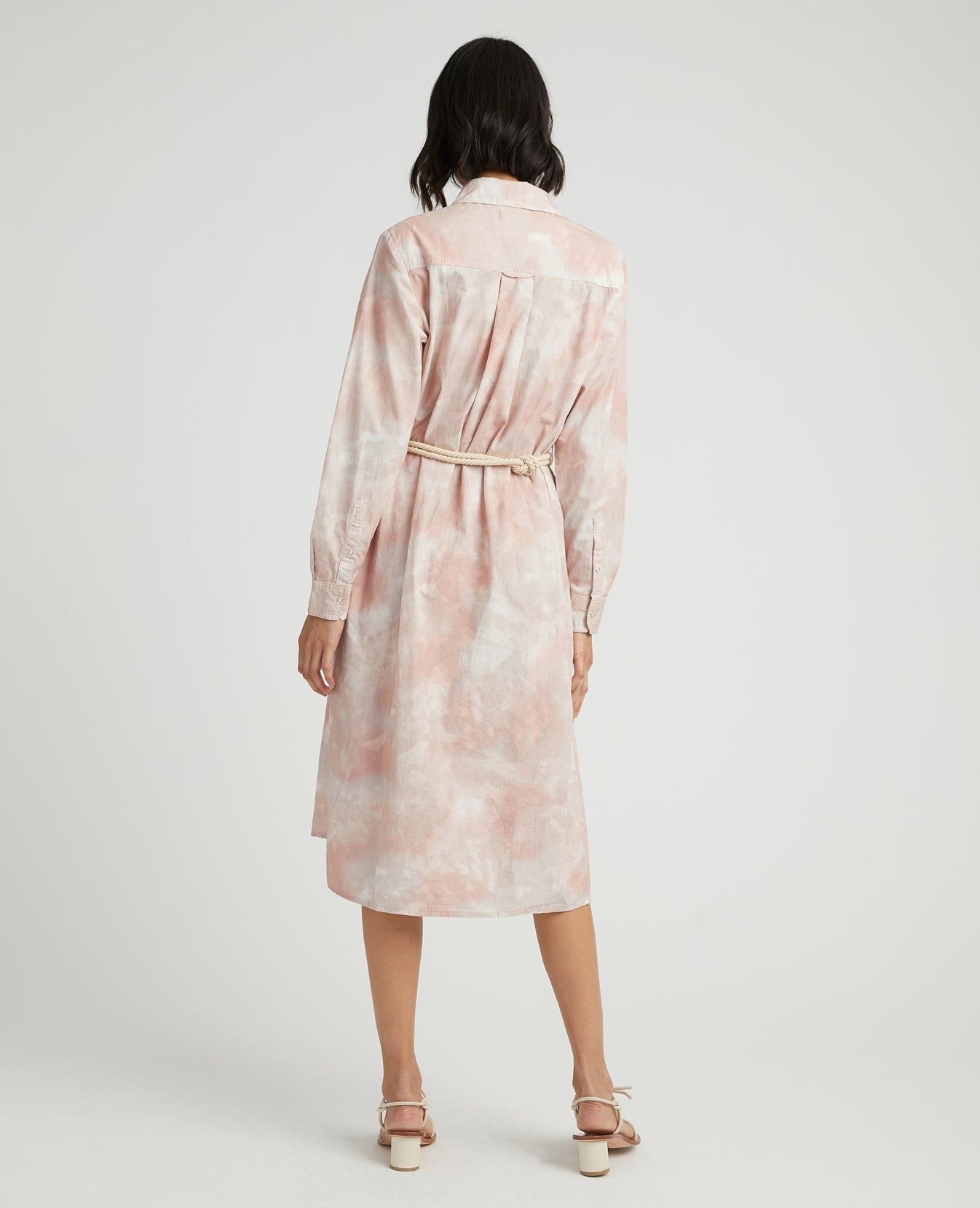 Taylor Dress Abstract Tiedye Rocky Mauve Workwear Dress Women Onepiece Photo 6