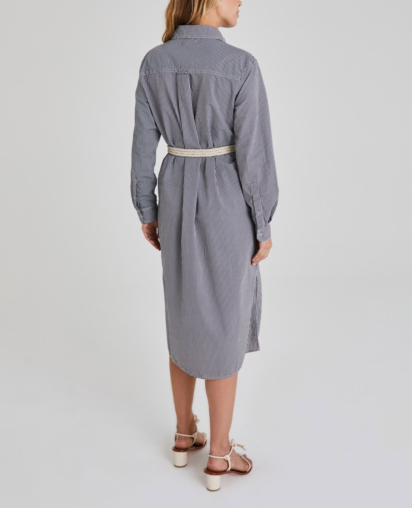 Taylor Dress Carlisle Stripe-Indigo Workwear Dress Women Onepiece Photo 4