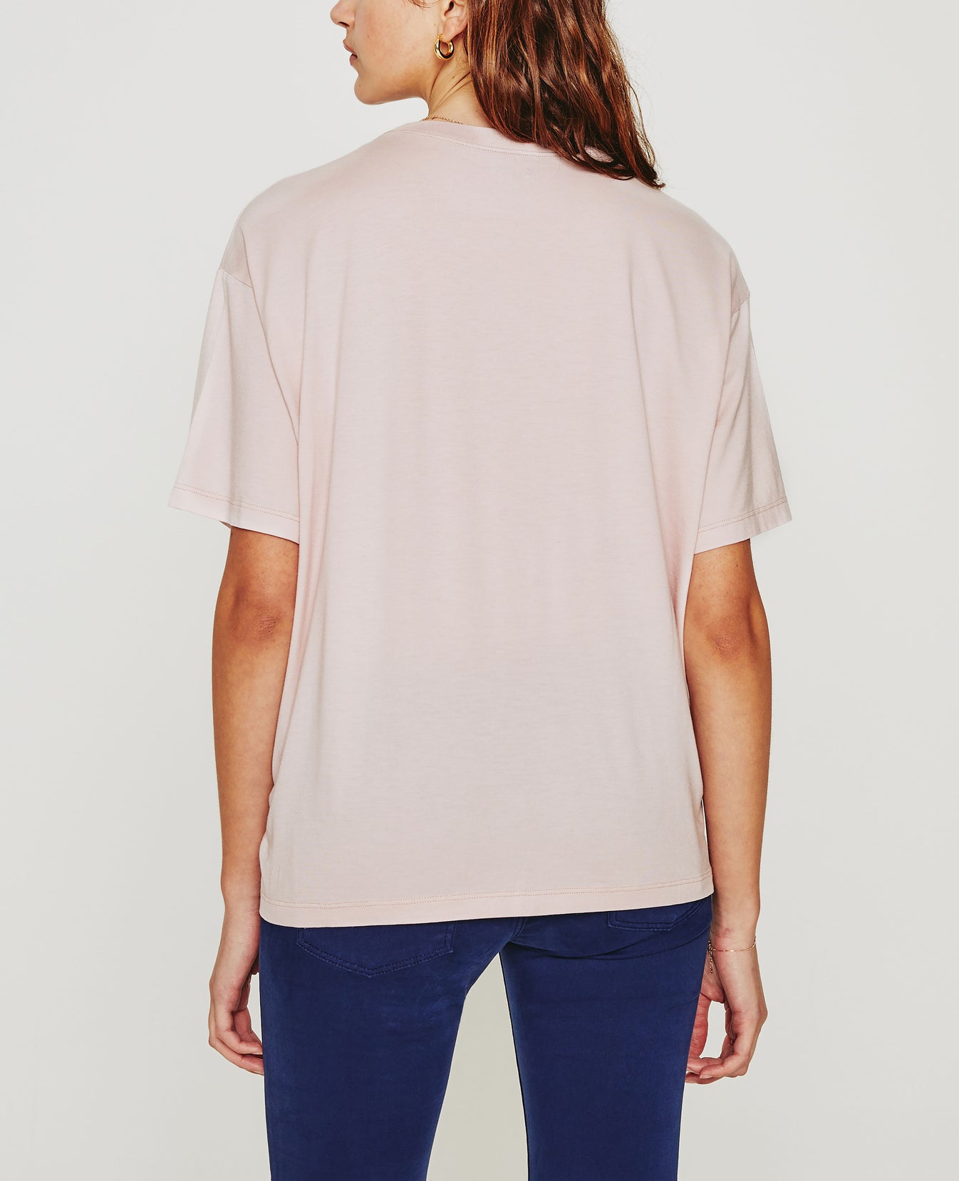 Jagger Crew Vintage Pink Classic Fit Short Sleeve Tee Women Tops Photo 5