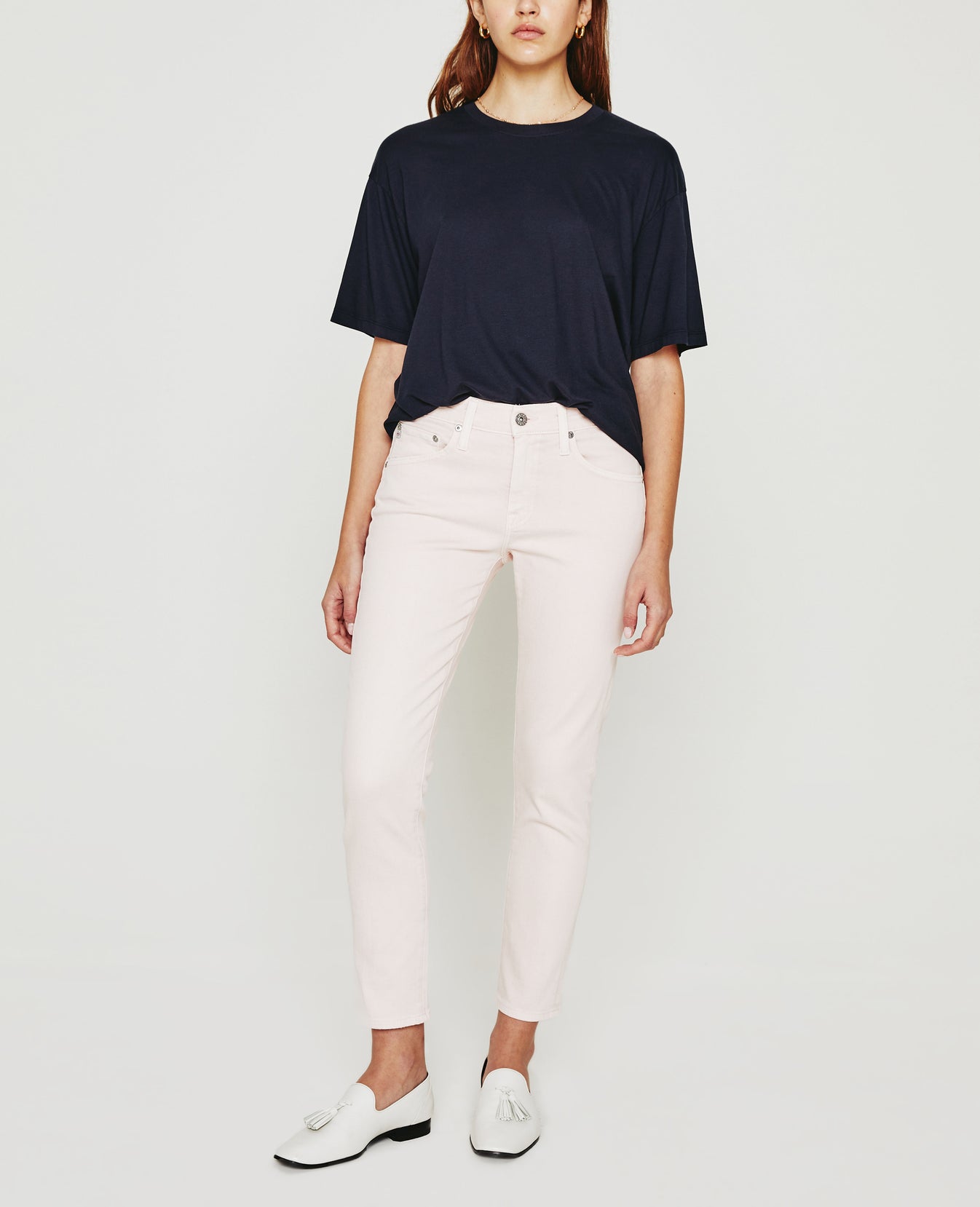 Karter Ex-Boyfriend Deep Navy Oversized Crew Neck Women Tops Photo 2