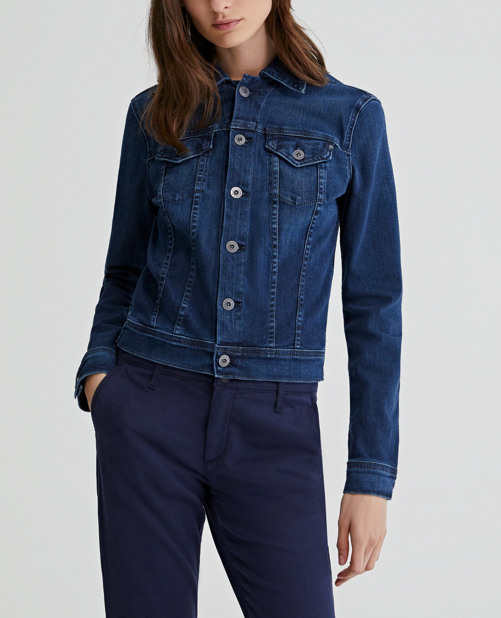 Saman Fashion Wear Solid 3/4th Sleeve Denim Jacket For Women (Light Blue)-Pack  of