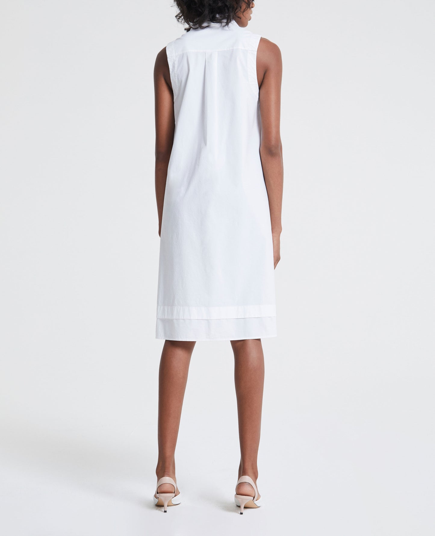 Clover Dress True White Sleeveless Shift Dress Women Onepiece Photo 3