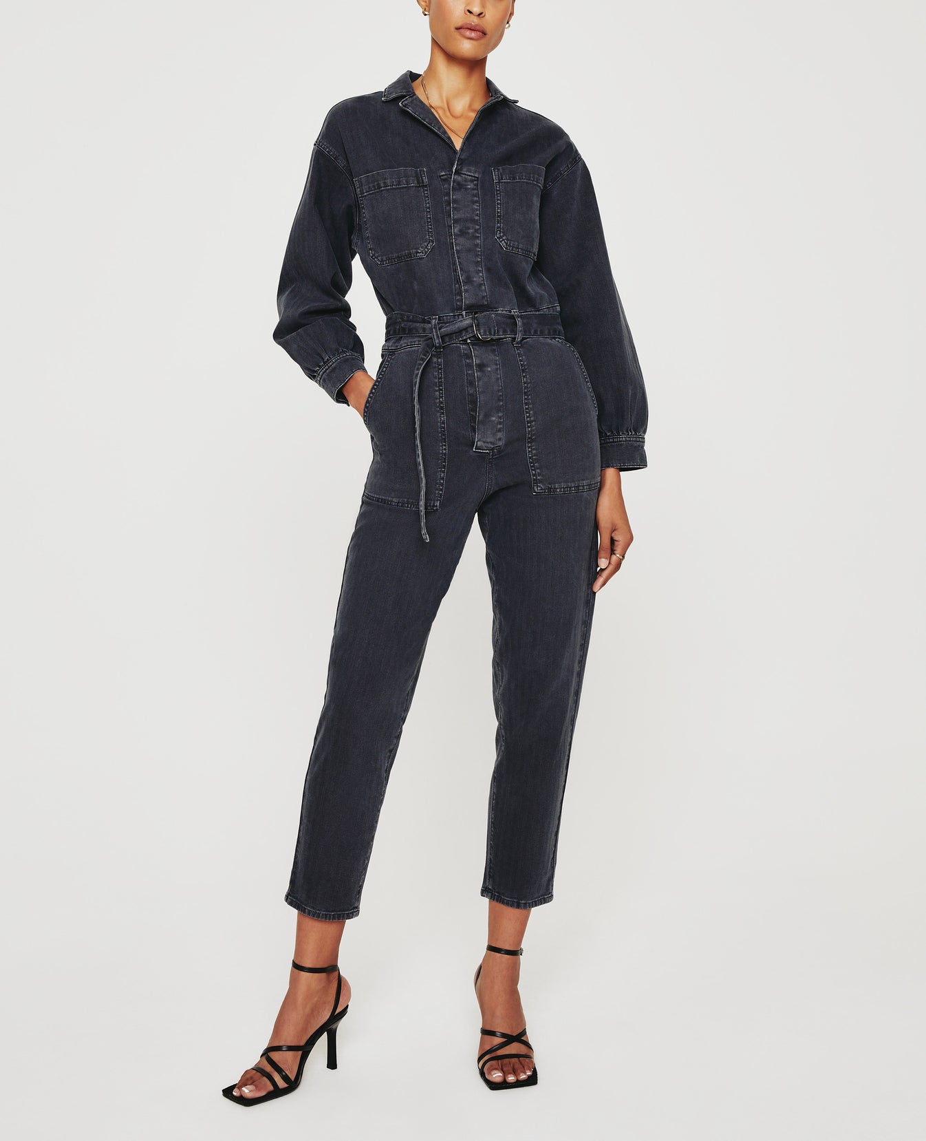 Ryleigh Jumpsuit Sulfur Black Womens Bottom Photo 1