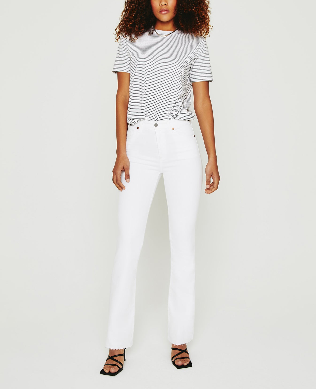 Jagger Crew True White True Black Womens Top Photo 2