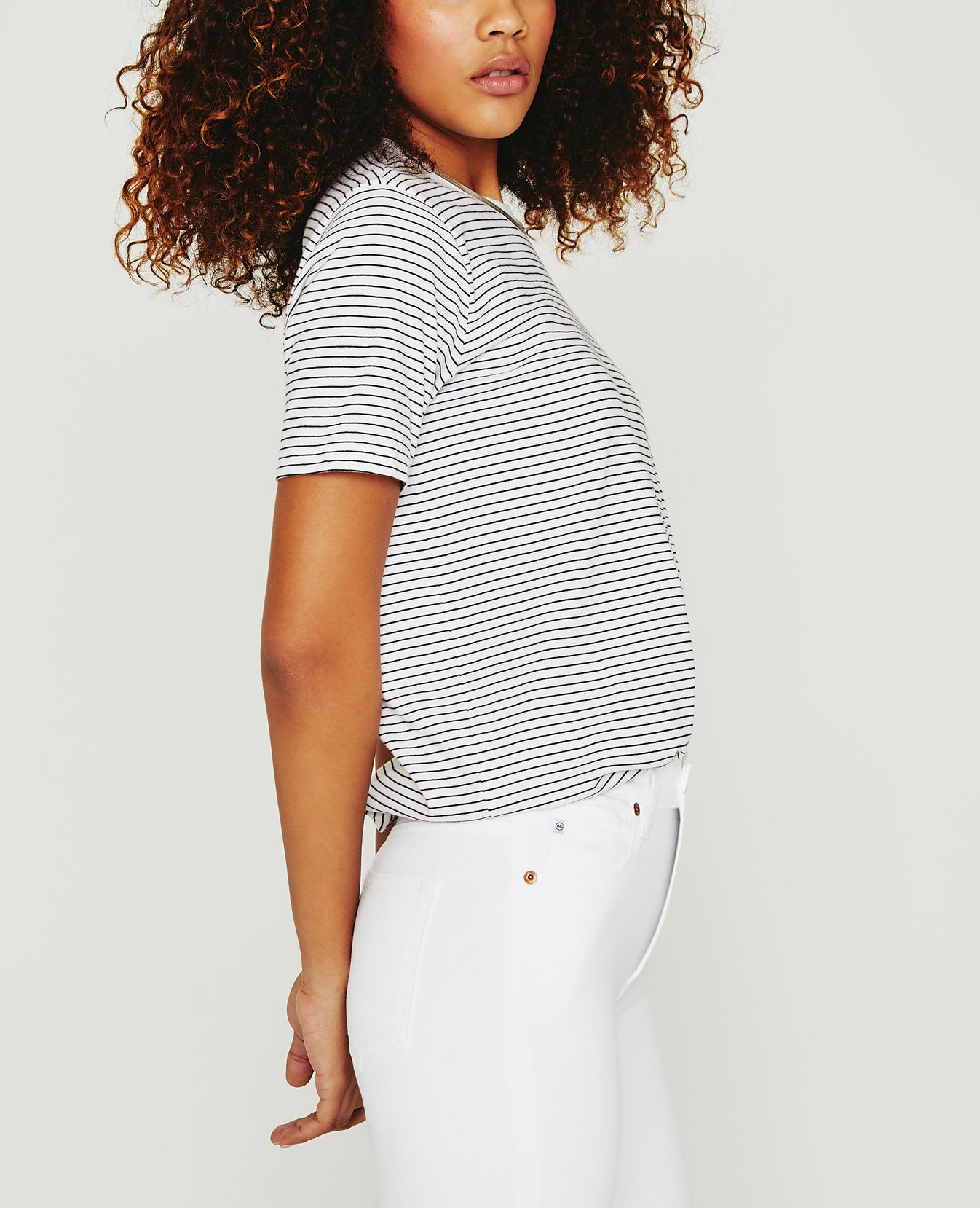 Jagger Crew True White True Black Womens Top Photo 5