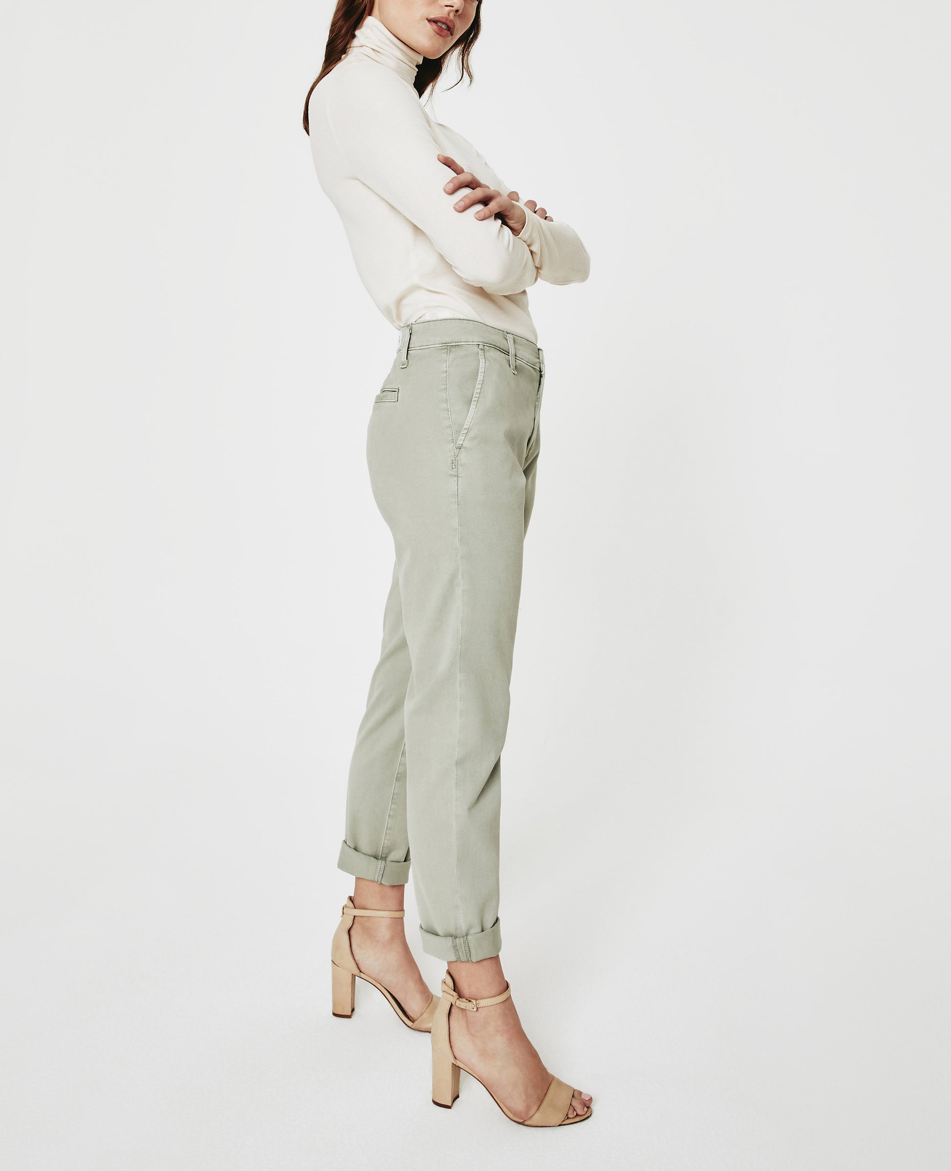 Caden Sulfur Natural Agave Tailored Trouser Women Bottoms Photo 1