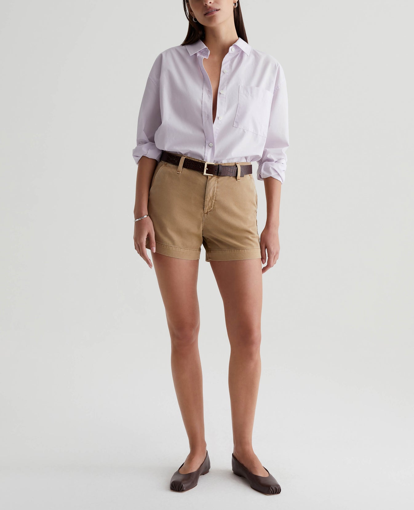 Caden Short Sulfur Stone Khaki Womens Bottom Photo 1