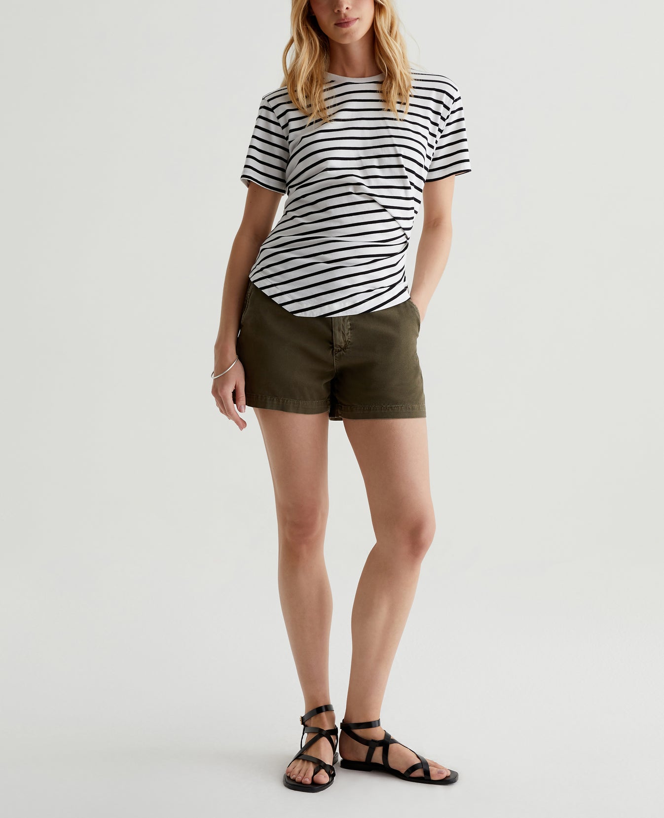 Caden Short Sulfur Shady Moss Womens Bottom Photo 1