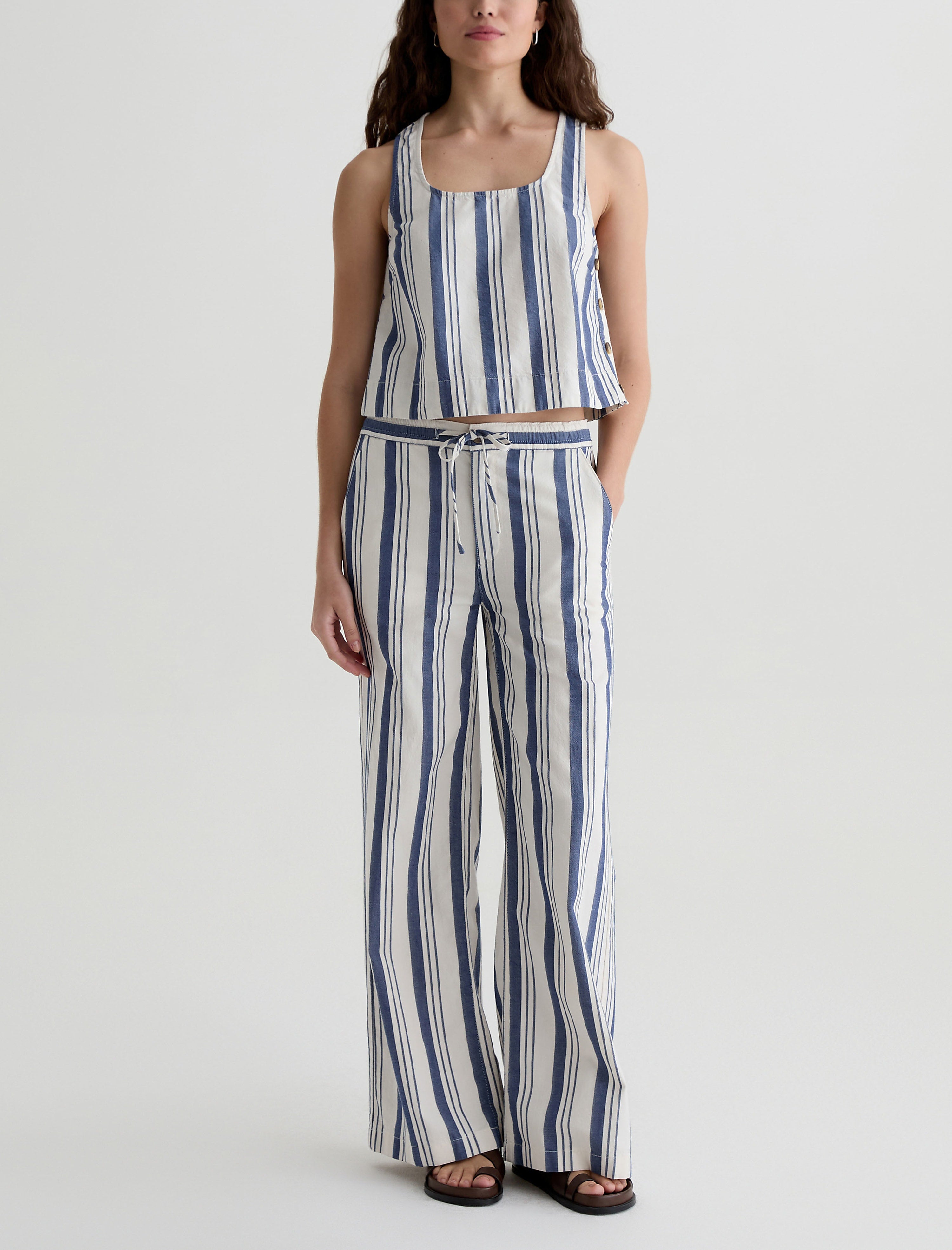 Carolyn Line Up Pull-On Wide Leg Women Bottom Photo 1