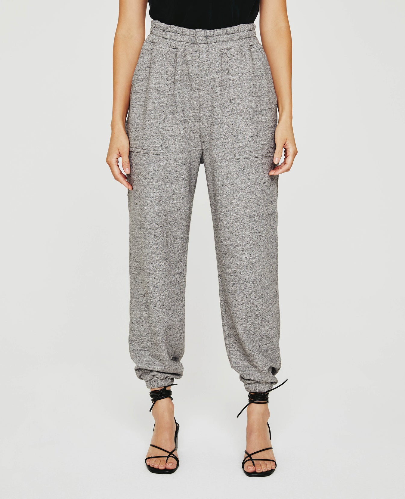 Nova Sweatpant Heather Grey Relaxed Sweatpant Women Bottom Photo 2