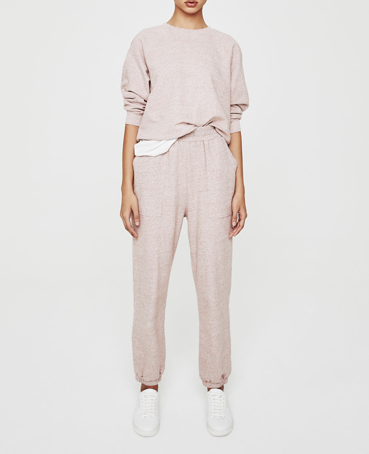 Nova Sweatpant Heather Pink Relaxed Sweatpant Women Bottoms Photo 1