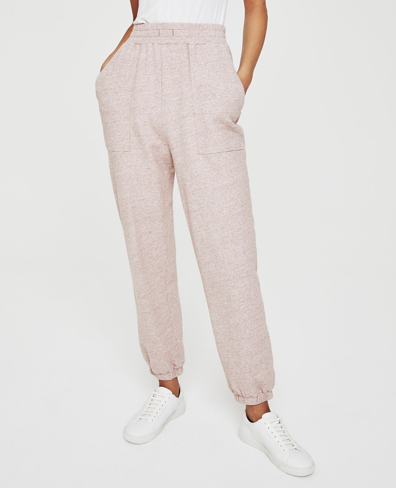 Nova Sweatpant Heather Pink Relaxed Sweatpant Women Bottoms Photo 2