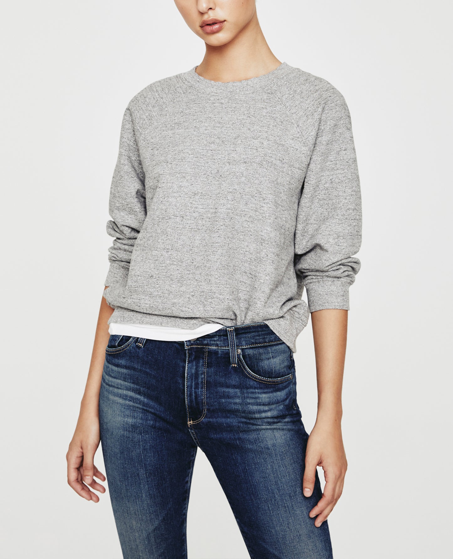 Jadyn Sweatshirt Heather Grey Vintage Sweatshirt Women Tops Photo 1