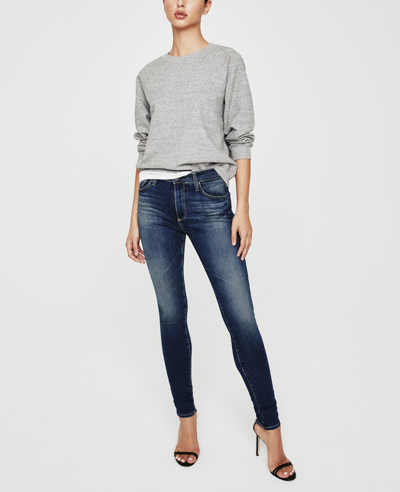 Jadyn Sweatshirt Heather Grey Vintage Sweatshirt Women Tops Photo 2